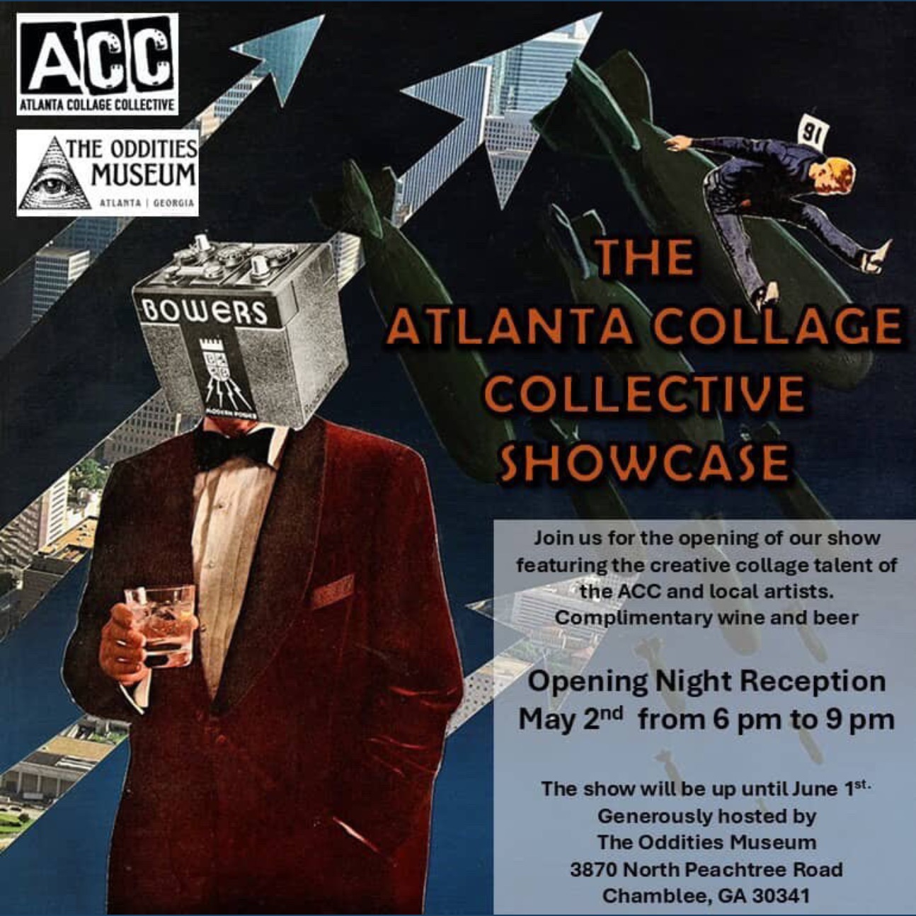 The Atlanta Collage Collective Showcase - opening reception