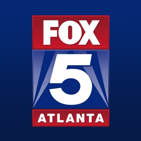 FOX 5 Atlanta news logo with large number 5 and red and blue colors.