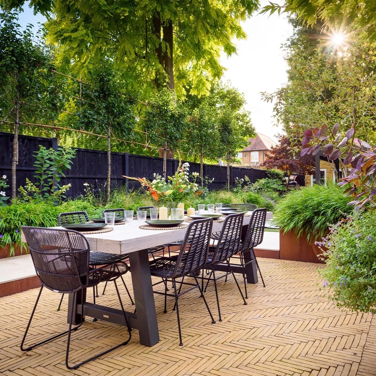 A garden dedicated to leisure