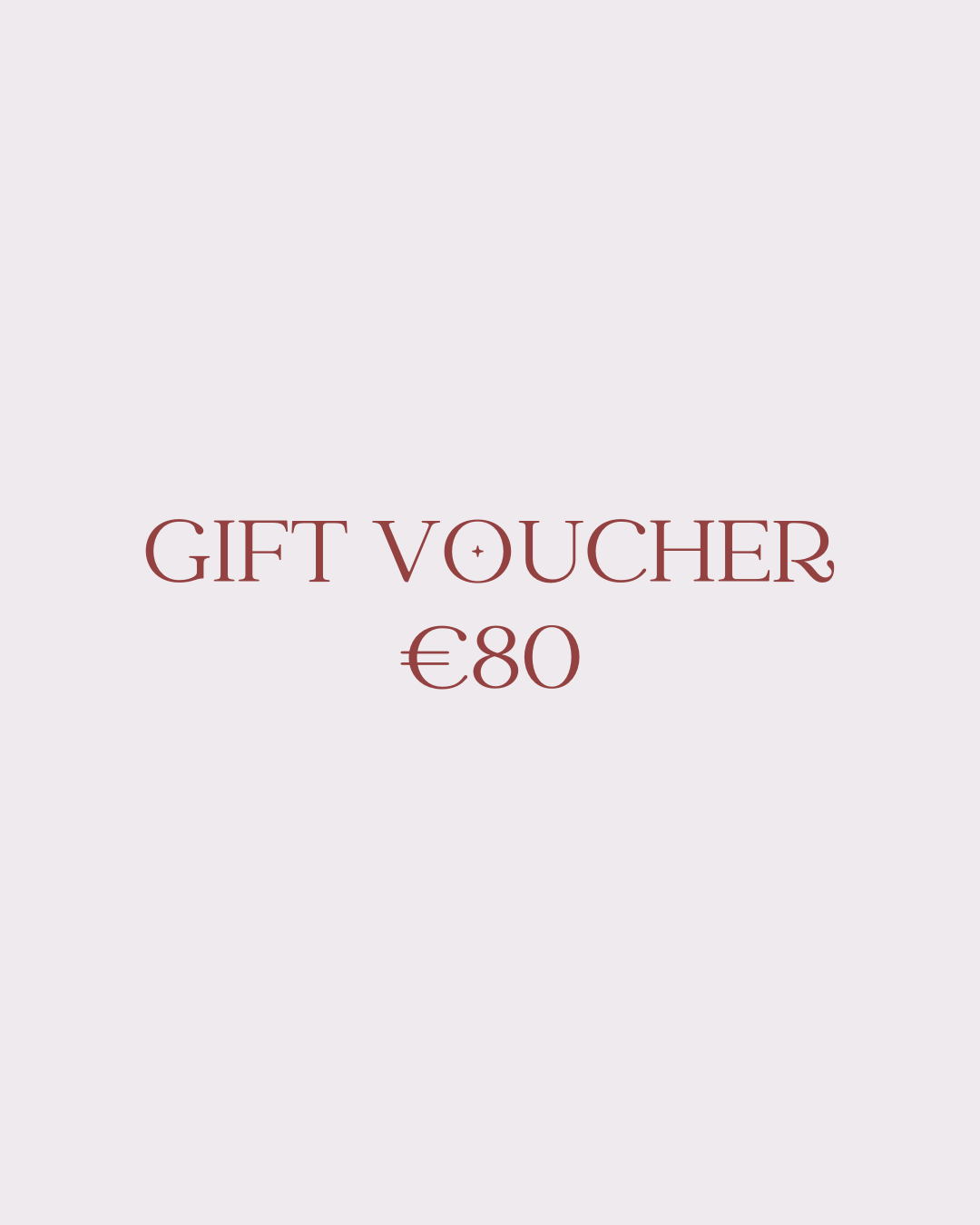 Gift Voucher or Prepayment - EUR 80