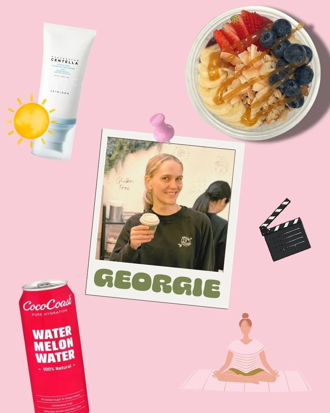 Top Team Picks... we asked our team to share their new menu faves, as well as a little health hack for summer!

GEORGIE🕴🏻Actor, yoga teacher and B&amp;A legend
Fave menu item: The Hawaii Acai, just as it is, it&rsquo;s perfect.
Fave drink: Watermel