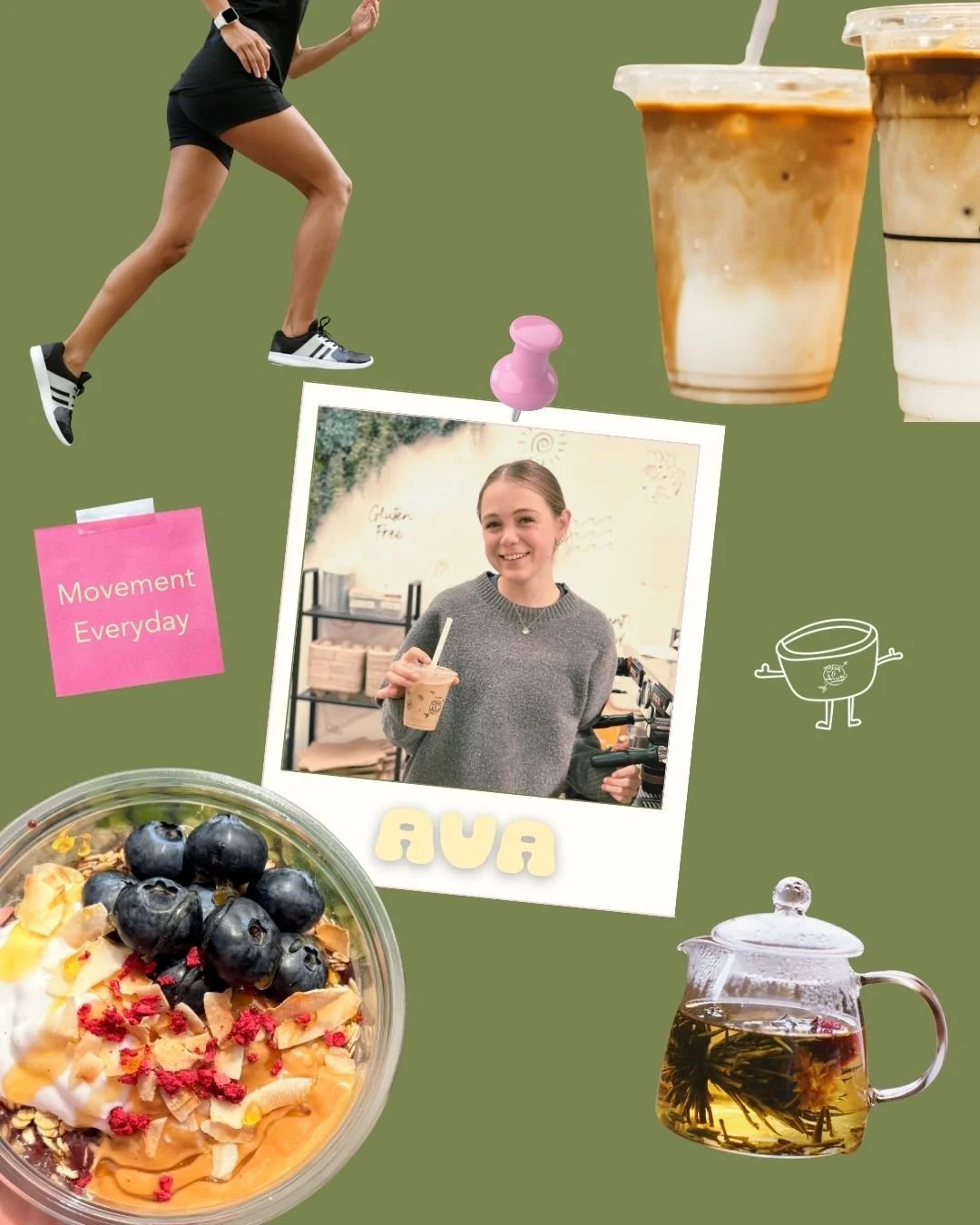 Top Team Picks... we asked our team to share their new menu faves, as well as a little health hack for summer!

AVA ☀️ Track + cross country runner, coming in to B&amp;A on days off &gt; studying Bachelor of Science 😂
Fave menu item: The Hawaii - wi