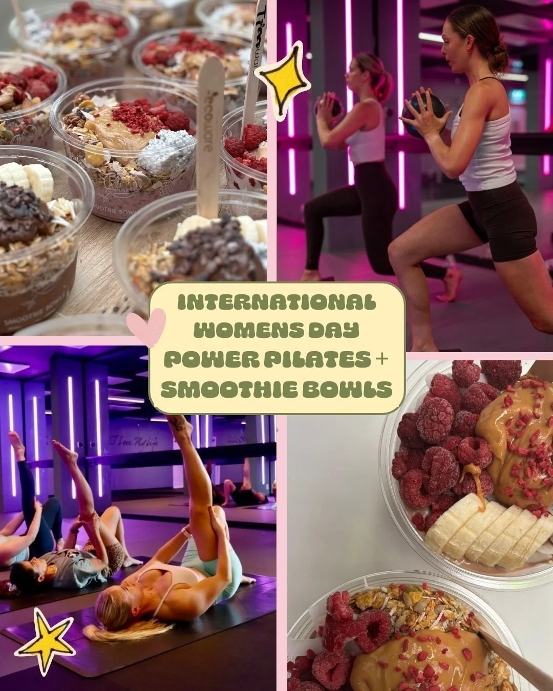 Join us for International Womens Day this weekend, with Hot Power Pilates at @oyf_remuera followed by a refreshing smoothie bowl (trust us, you'll need it!).

A lovely chance to celebrate the women in your life (including yourself!) and to start your