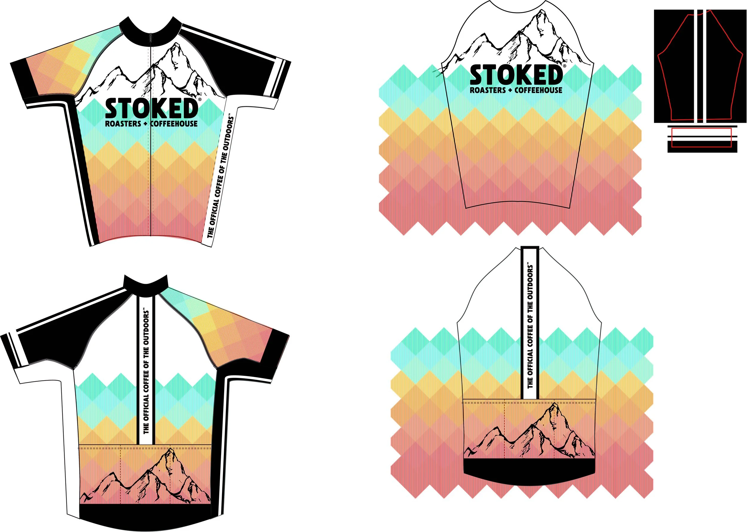 Graphic design and CAD work. I work with the client on multiple color iterations and placements until the product is where they want it.