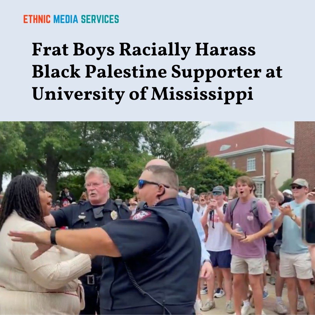 A Black supporter of Palestine was viciously taunted at the University of Mississippi campus, as a member of a fraternity jumped up and down and made ape-like sounds, while other fraternity brothers chanted &ldquo;lock her up,&rdquo; in the style of 