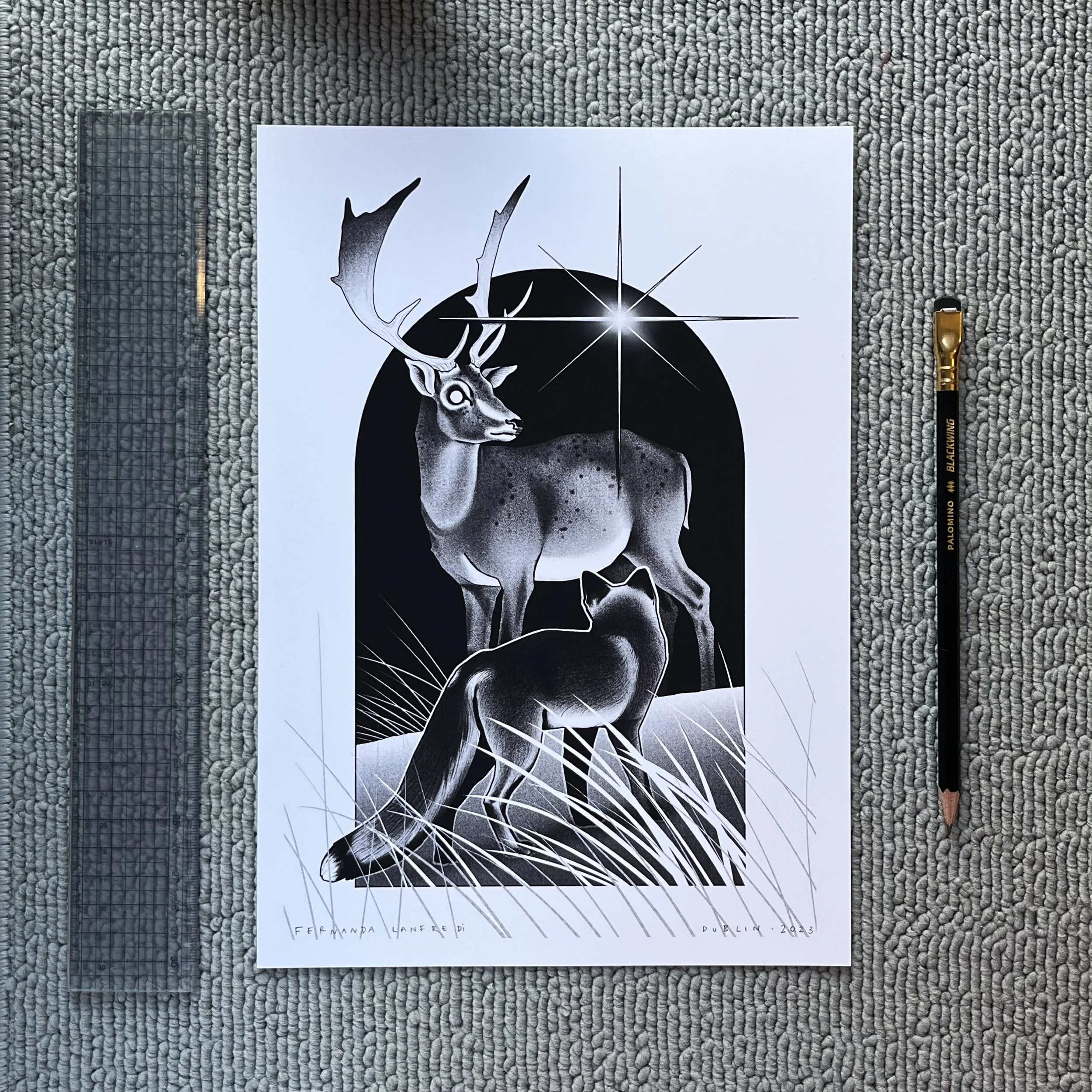 Fecanes_Deer_and_Fox_A4_Print.jpg