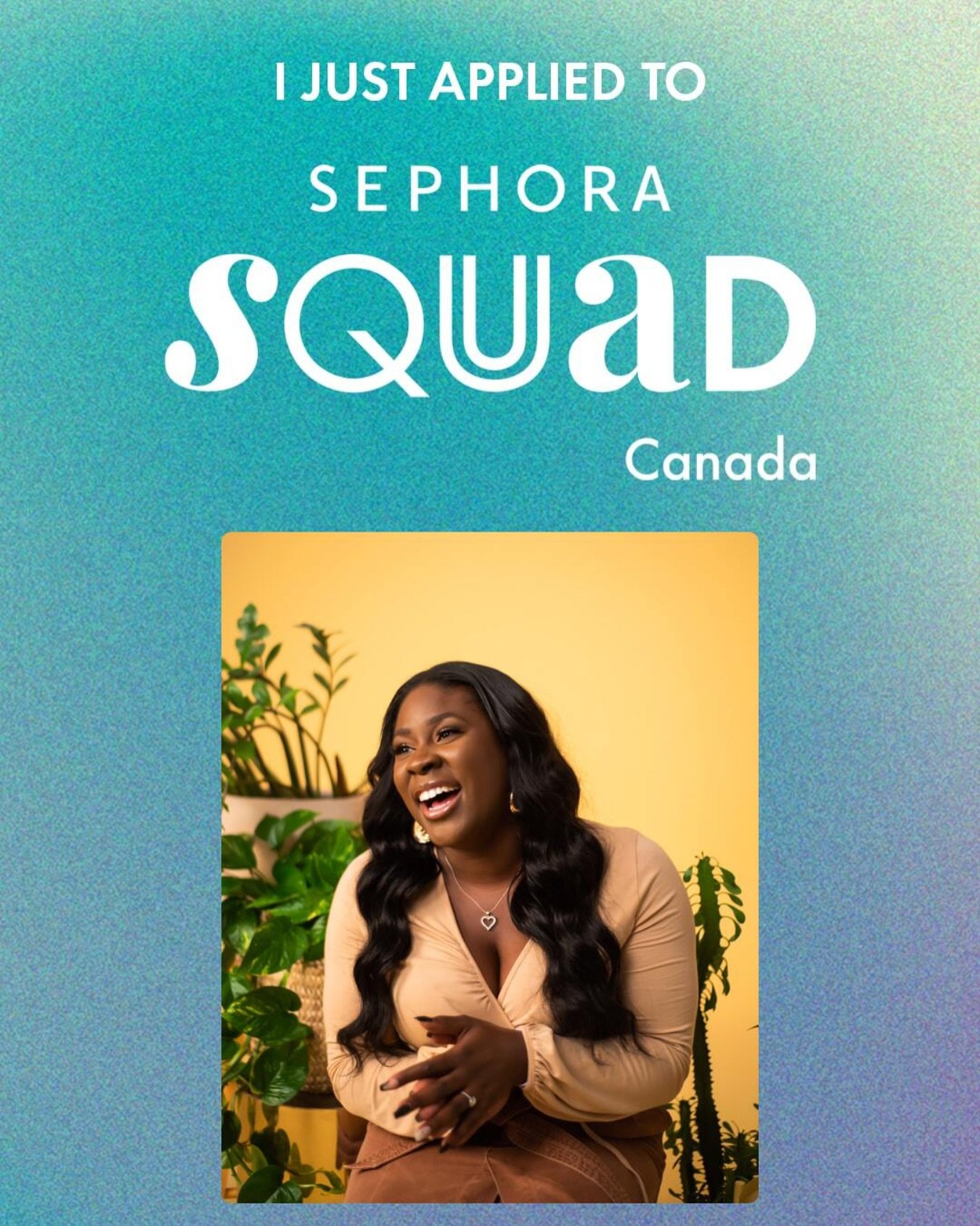 🚨BIG NEWS!🚨 I&rsquo;ve officially applied to be part of the first-ever Sephora Squad Canada! 🇨🇦✨

I posted this to my stories and so many of y&rsquo;all asked how to vote for me 😭 You&rsquo;re too sweet! There isn&rsquo;t a voting system (that I