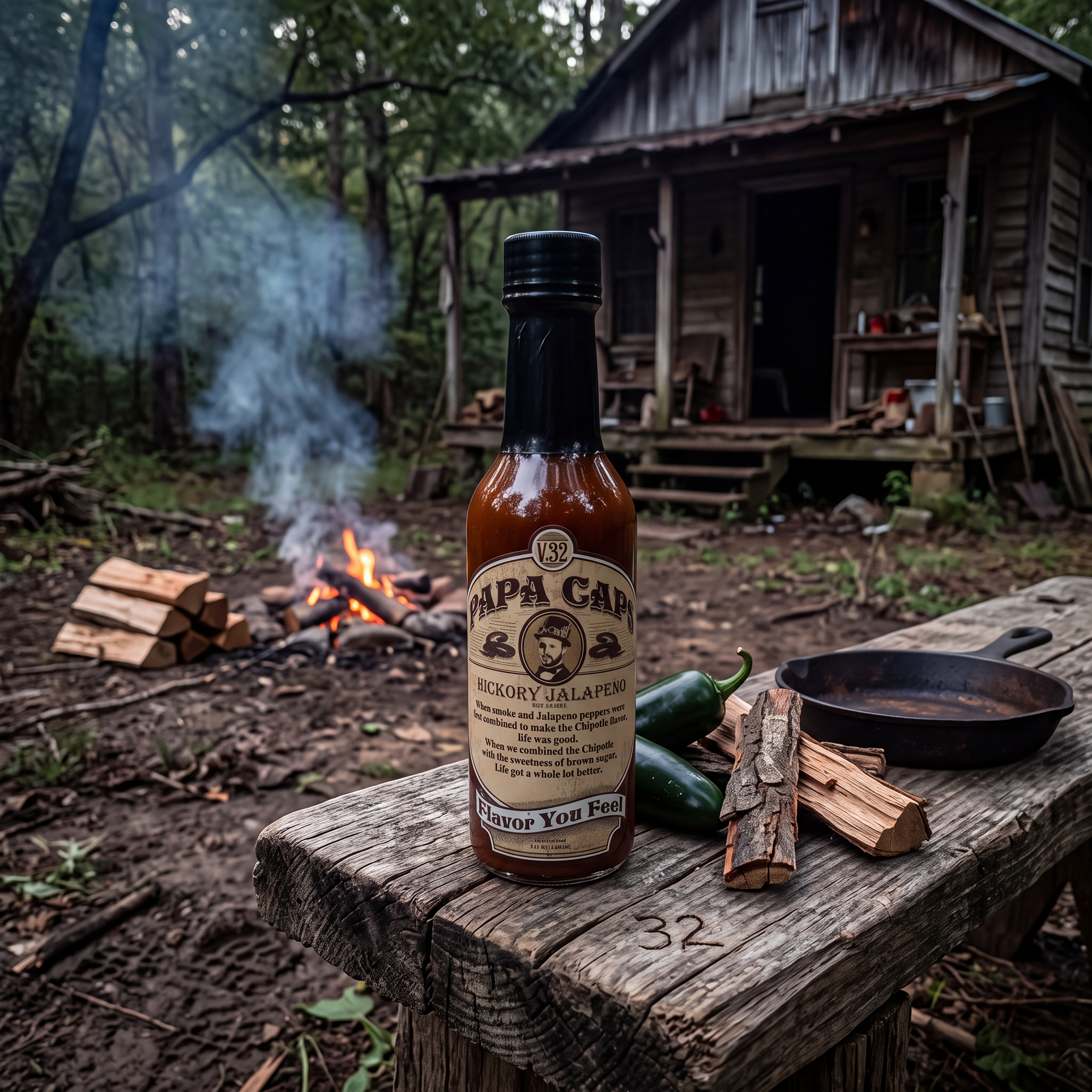 Hickory Jalapeno Hot Sauce - Medium