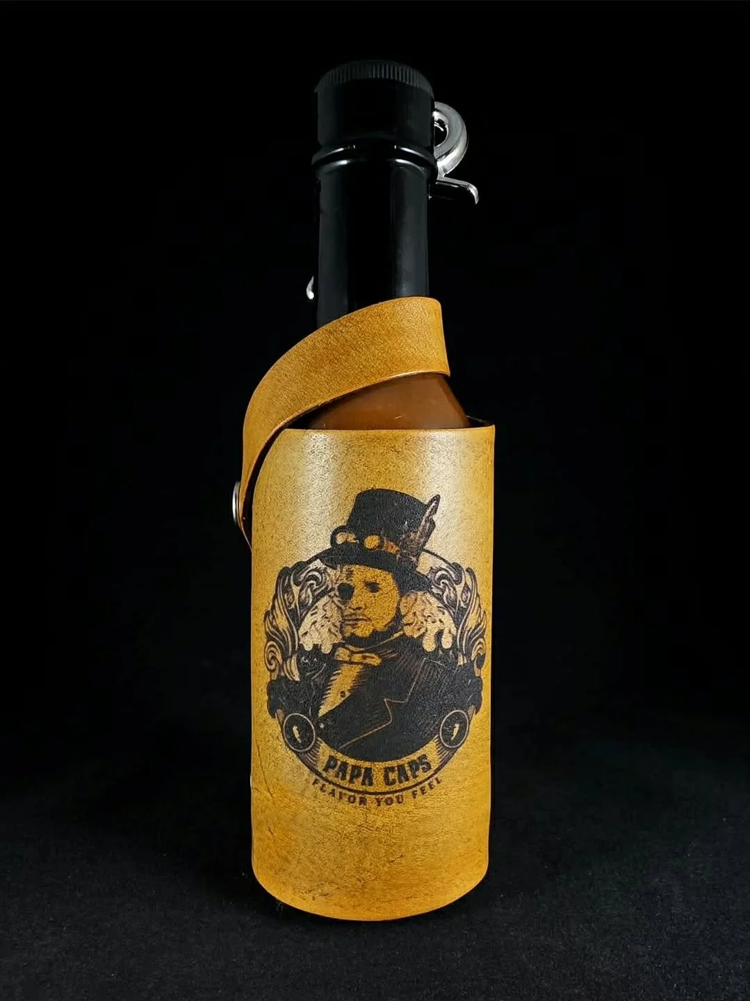 Hot Sauce Holster Brown
