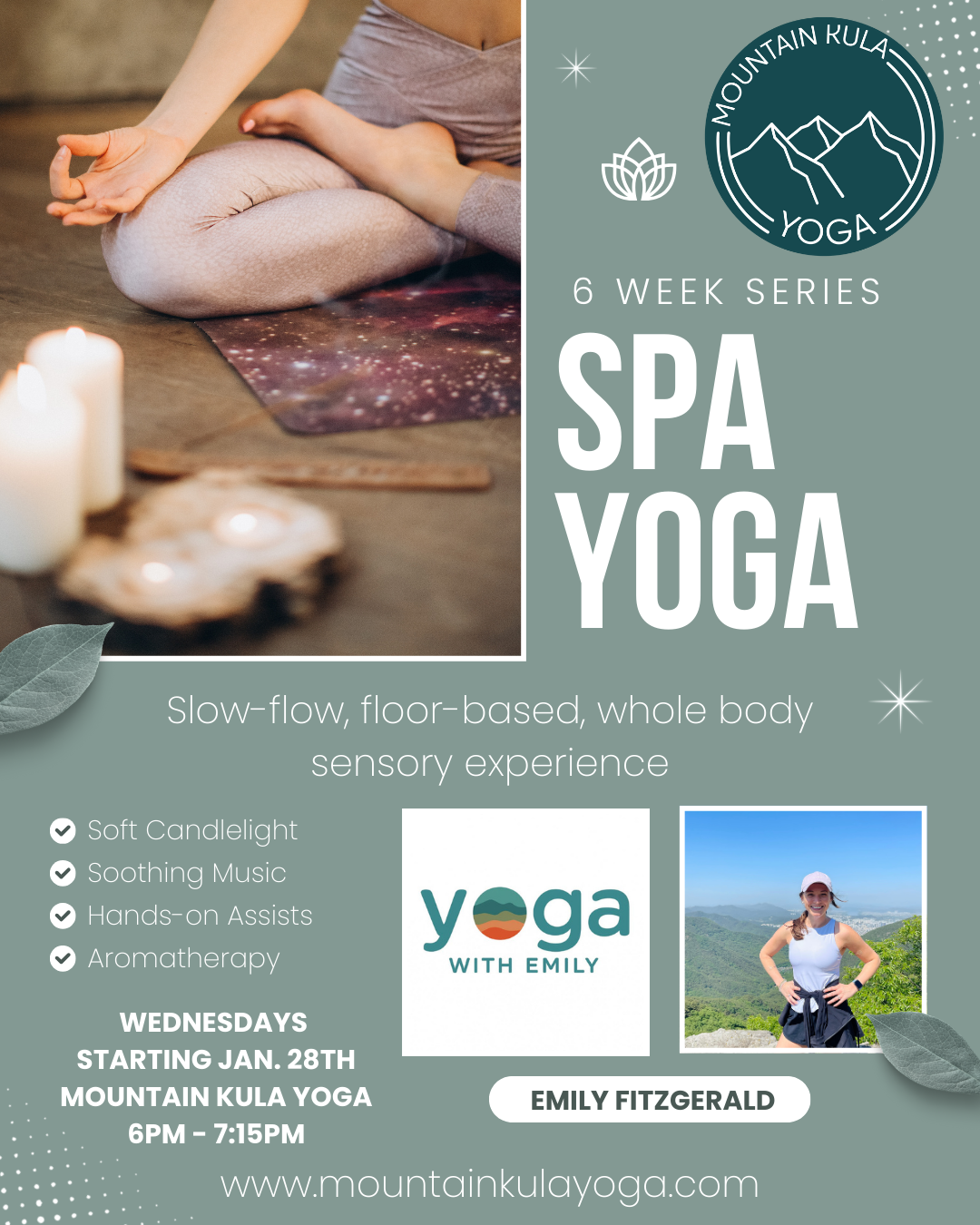 Spa Yoga Wednesdays 6 week Series 