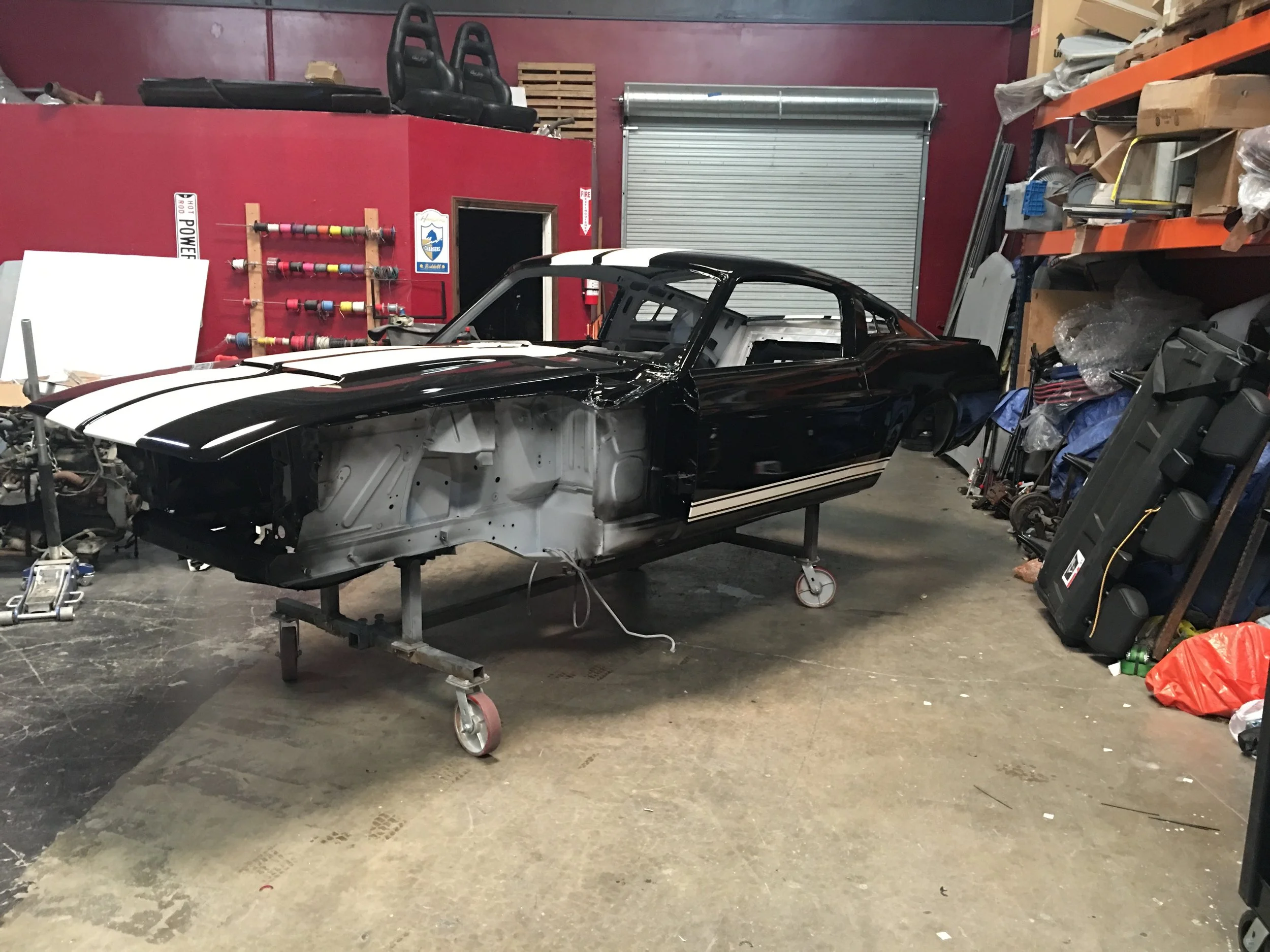 Stripes and everything all done, now we rapter underline before a single part goes on.  We do this before color correction and polishing