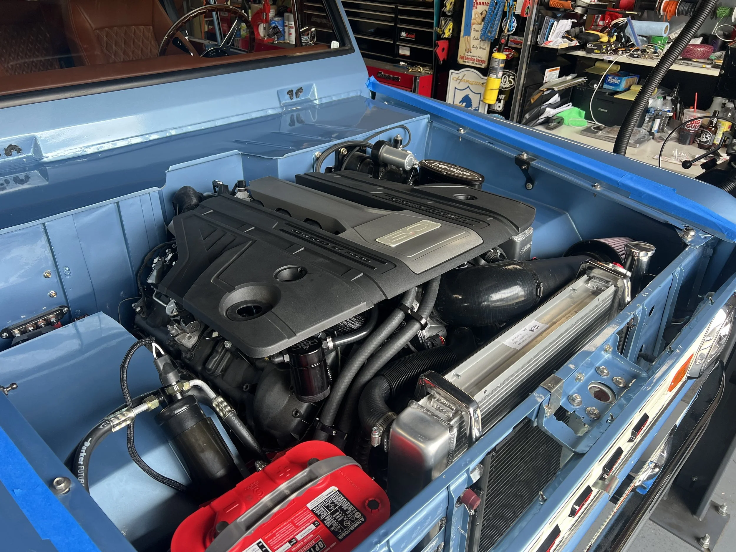 Playing with the engine cover