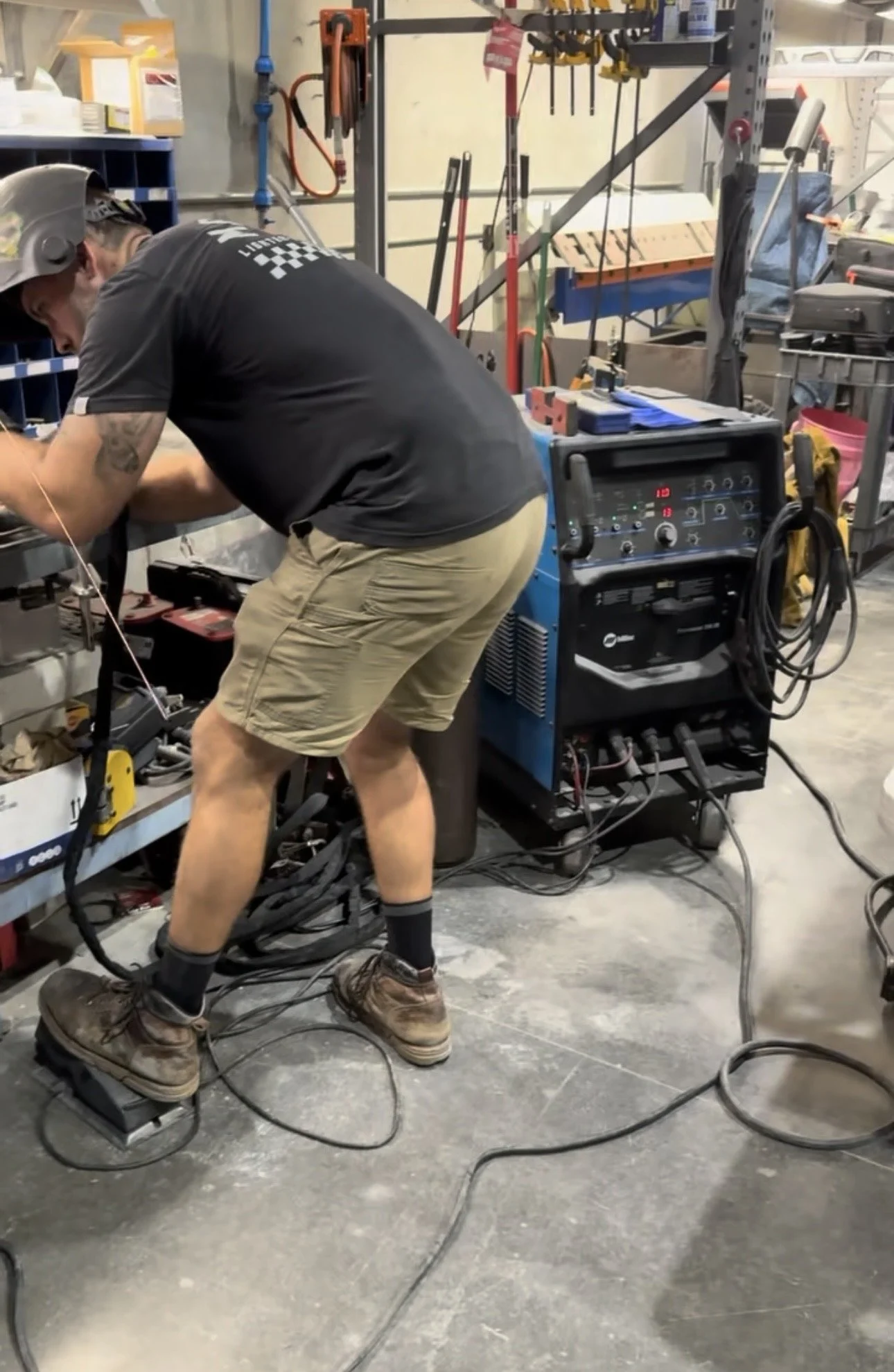 Tig Welding in progress