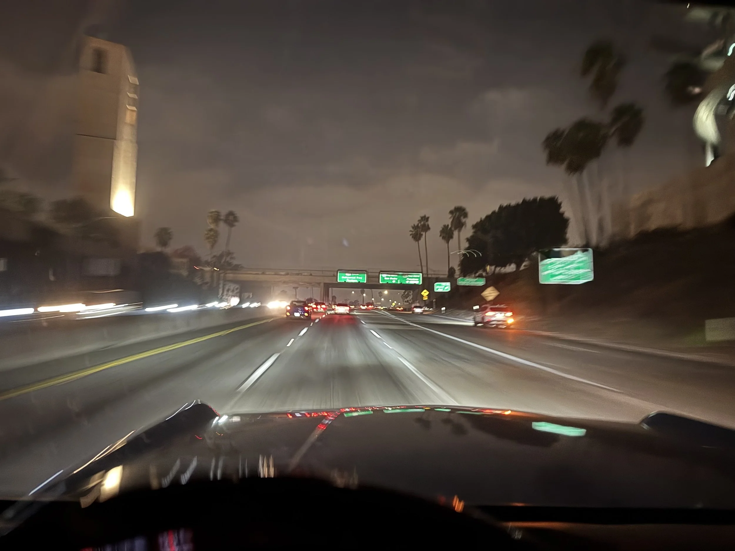The 101, thru LA, Hollywood, the places dreams are made of