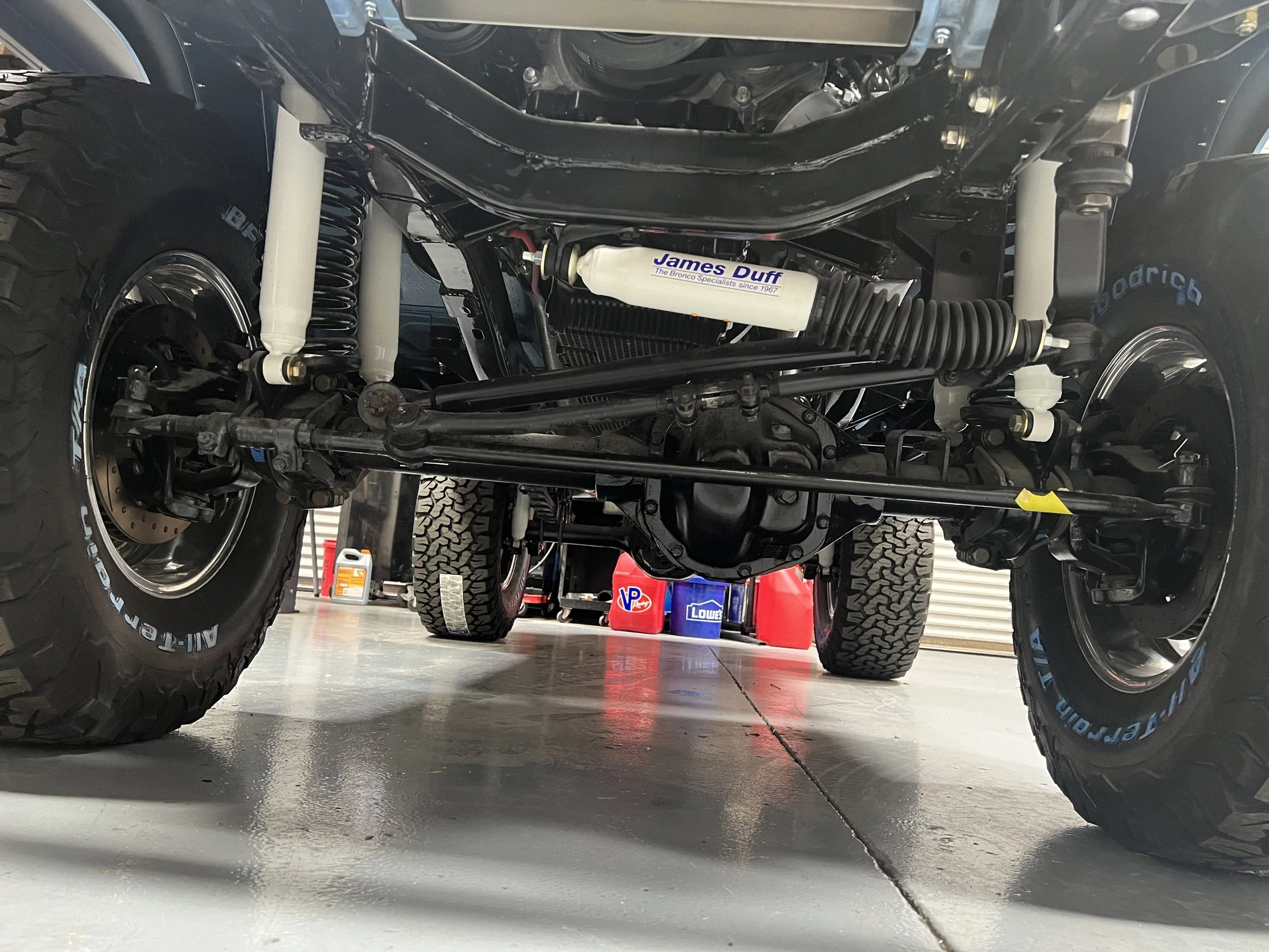 Duff suspension proudly on display 