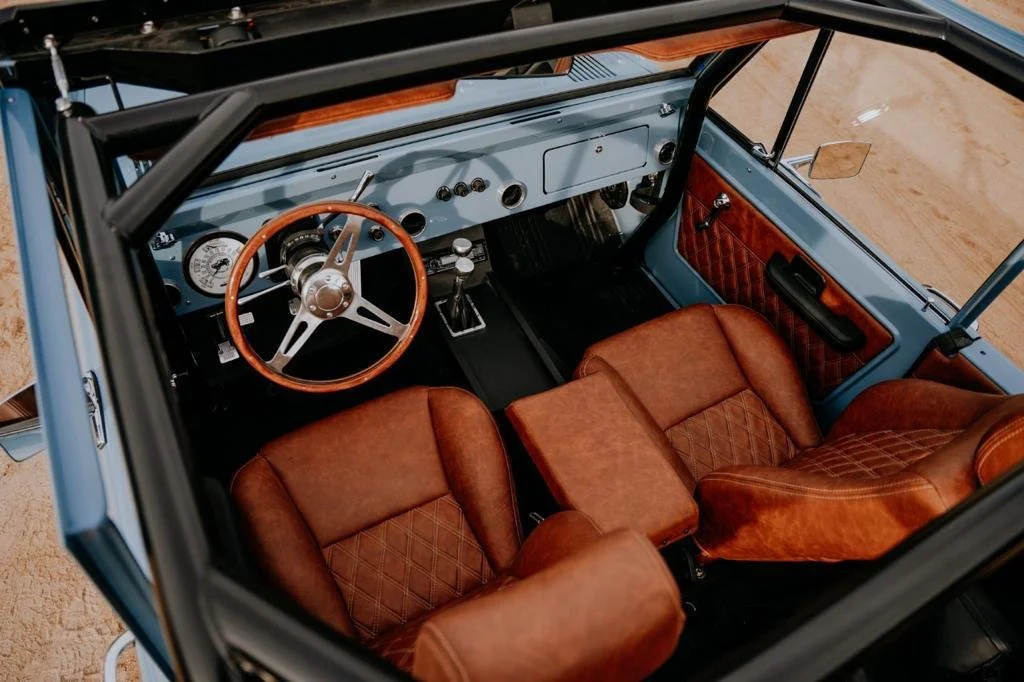 This was a fun interior to do, the distressed leather really stands out 