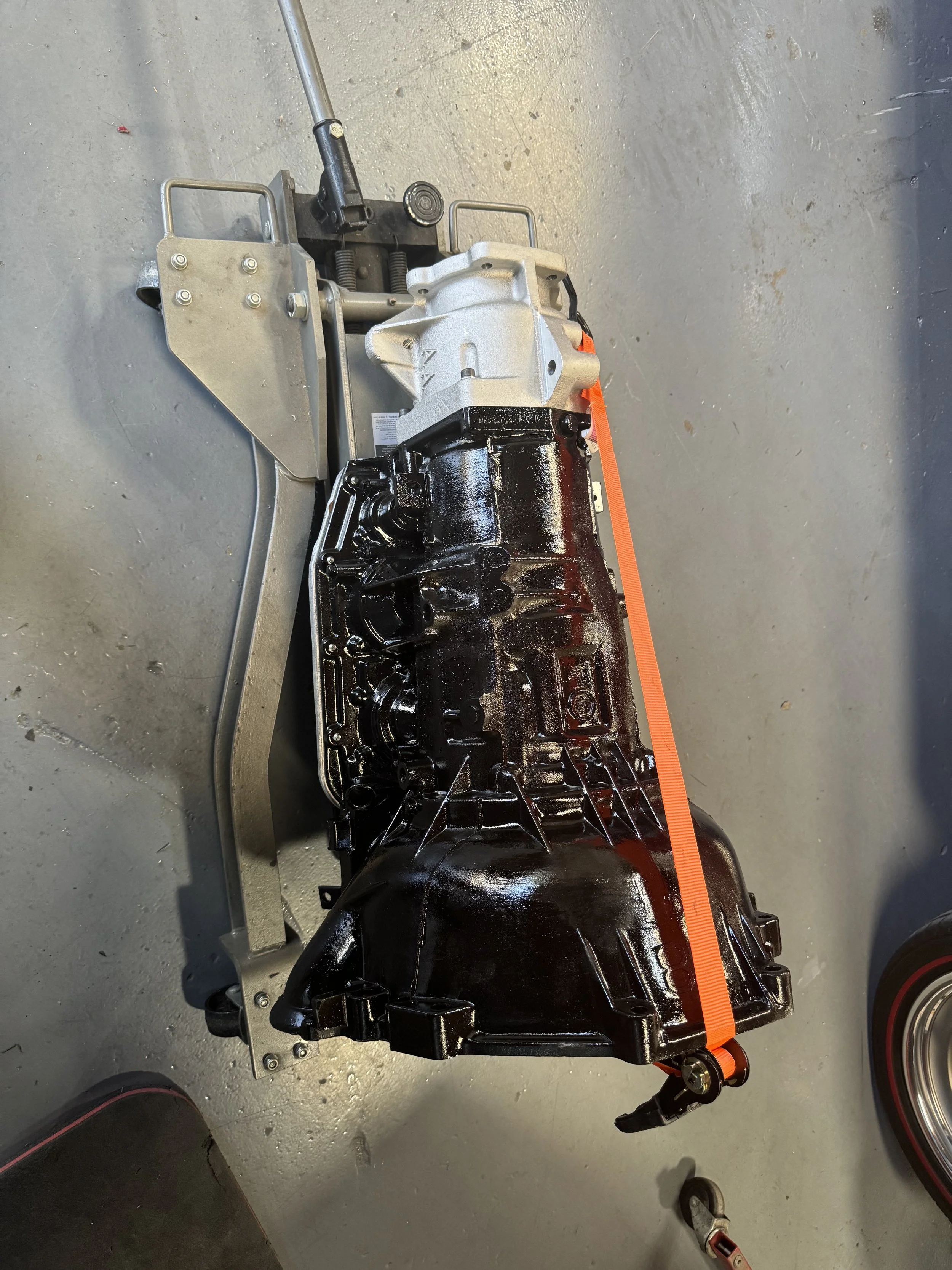 Our AOD with Advance adapter in play along with the lokar shift arm.