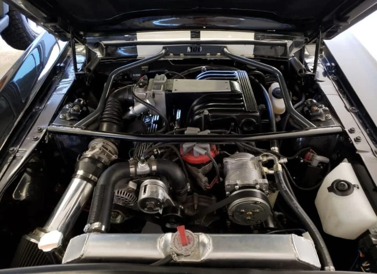 Just a killer view of her engine bay