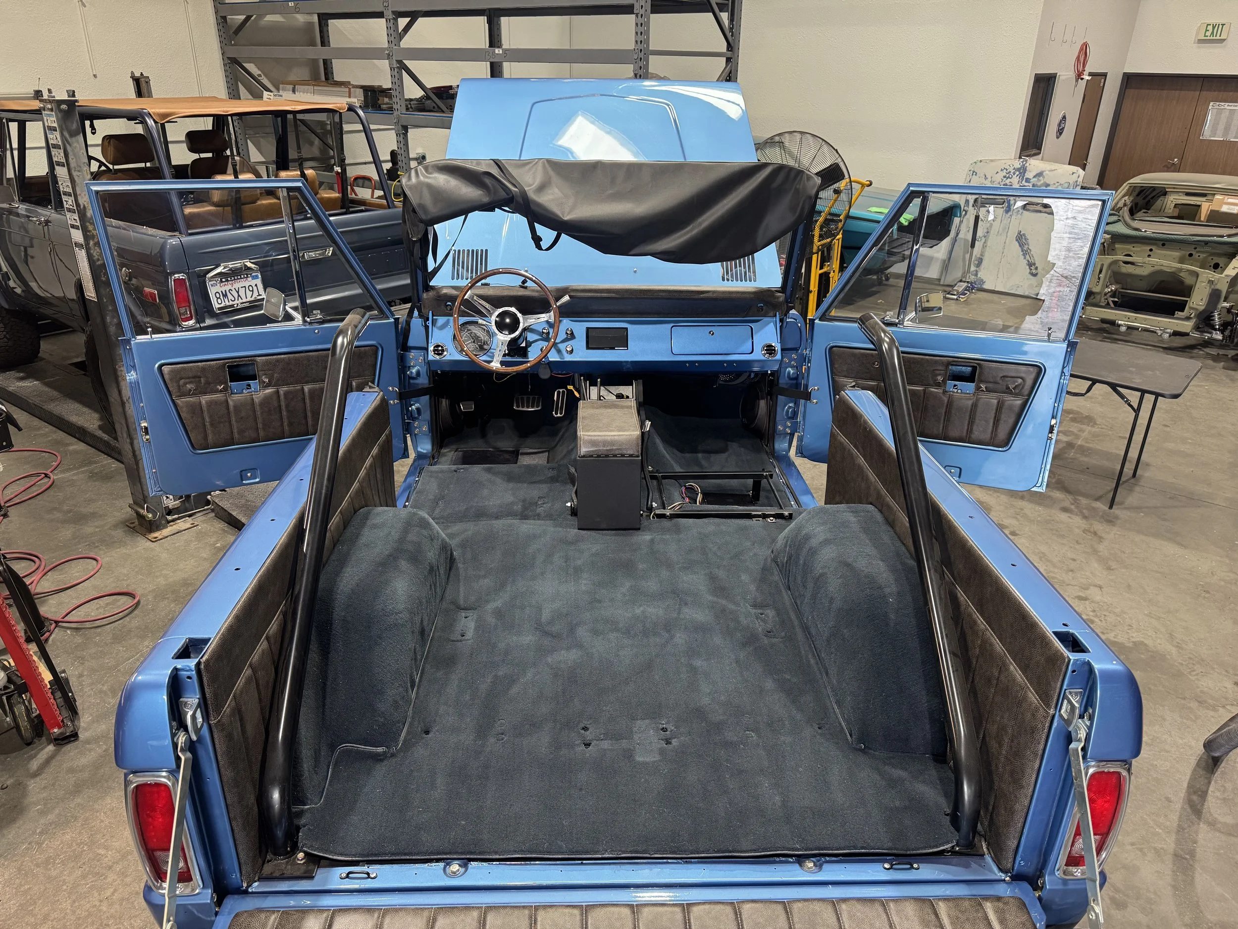 Dry fitting carpet, padding and cards with the audio system at our new facility 
