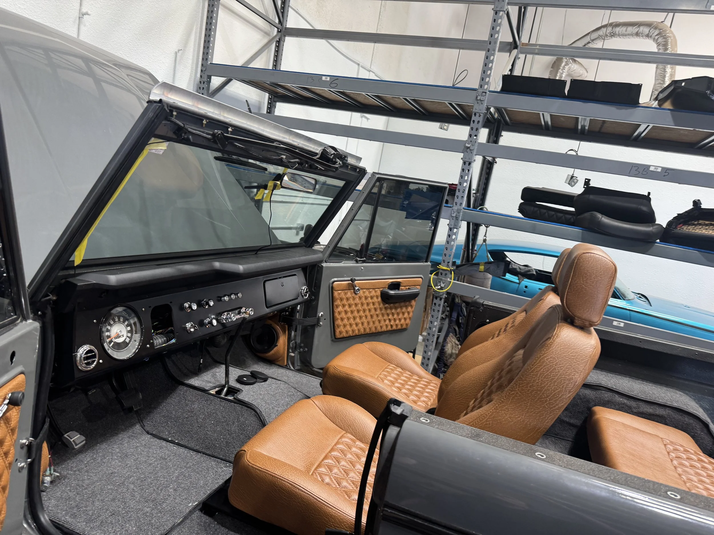 And just like that the seats are in and it's coming together. This is when we decided to do that dash tooo