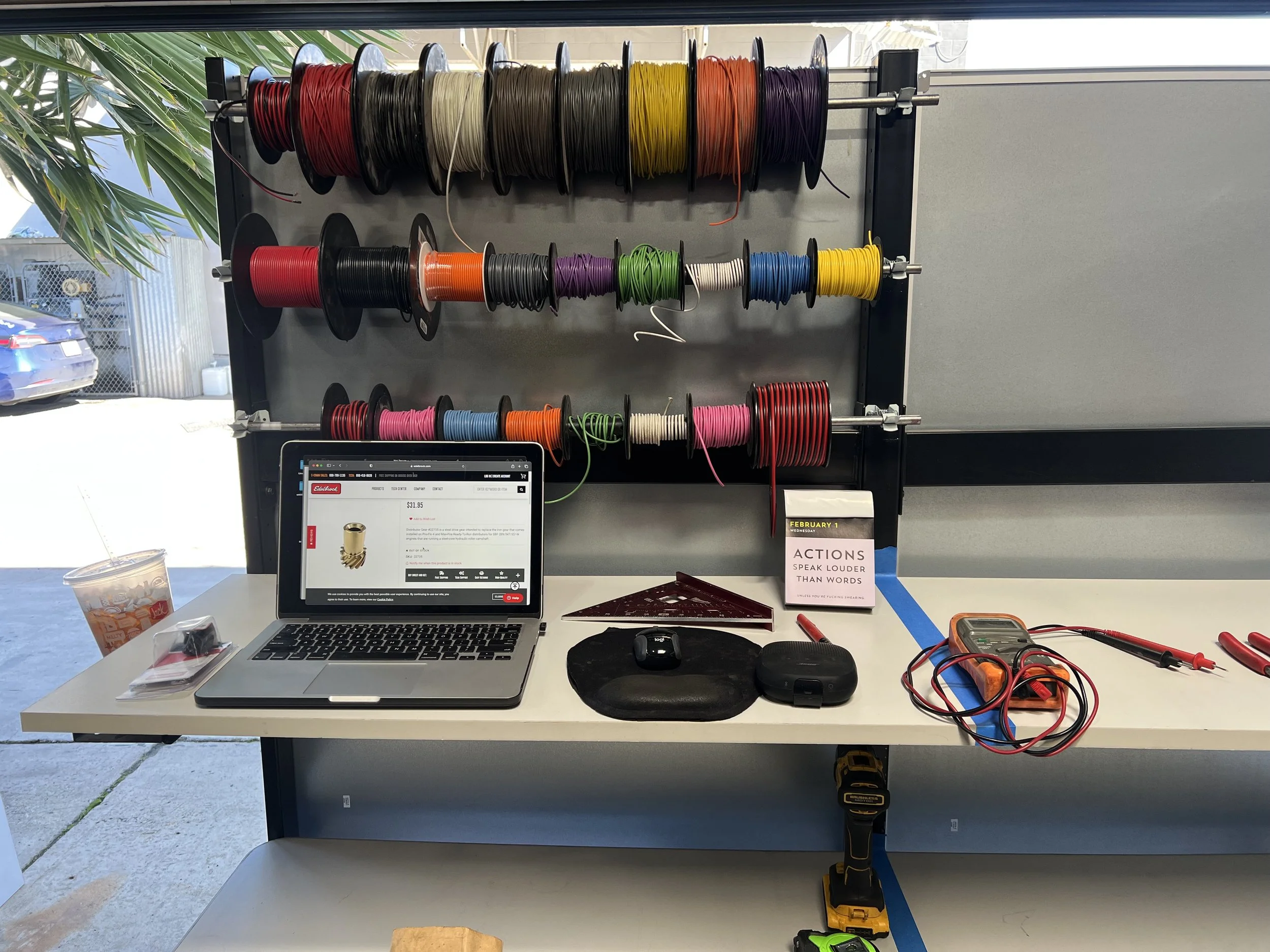 This is how we start every electrical job.  Lists are your friend, it allows us to verify we have everything we need, add what we don't, and delete what we don't need.  We OHM test as we go to make sure continuity is always preset. 
