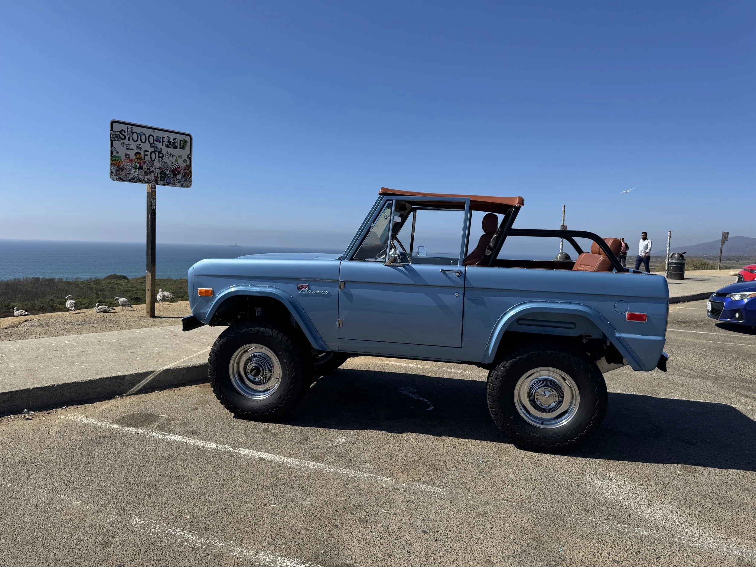 On our way back to San Diego, this rest stop before Camp Pendleton is always a great spot on a clear day