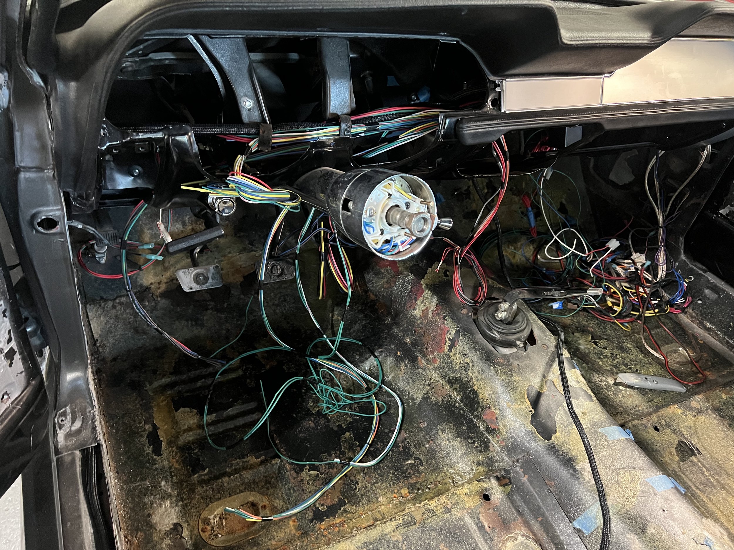 Laying out a 67 Mustang Harness with an Ididit Column