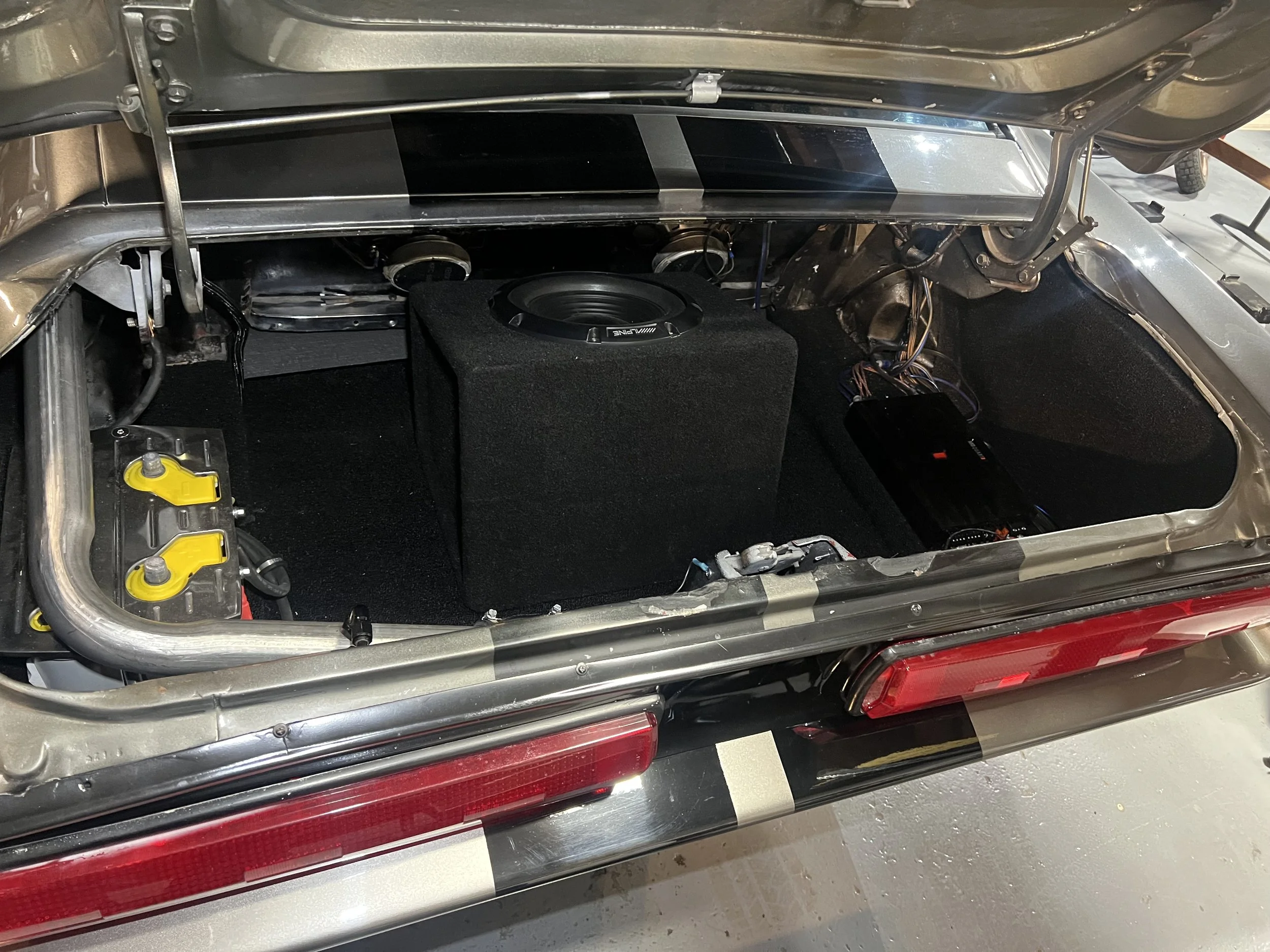 Sub and Amp officially installed for the audio 