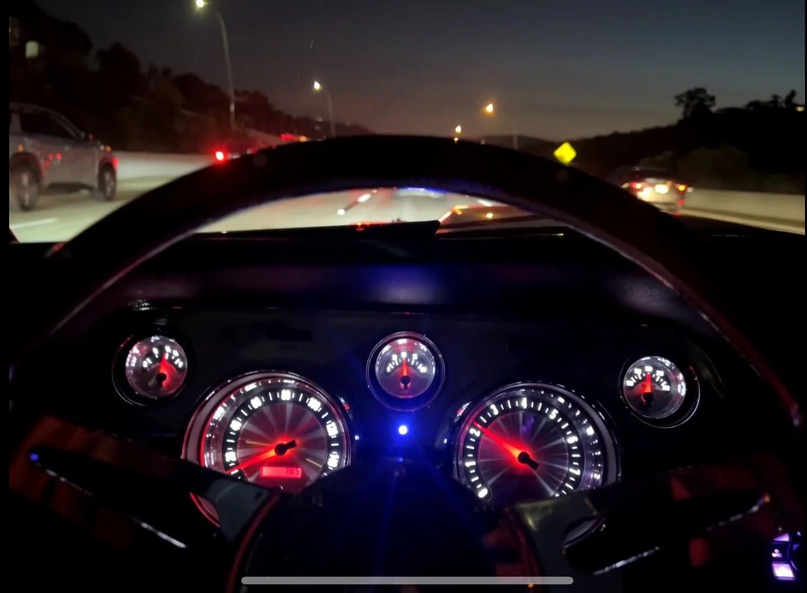 Autometers American Muscle series gauges fit perfectly in any Shelby/Eleanor build.  Match made in heaven 