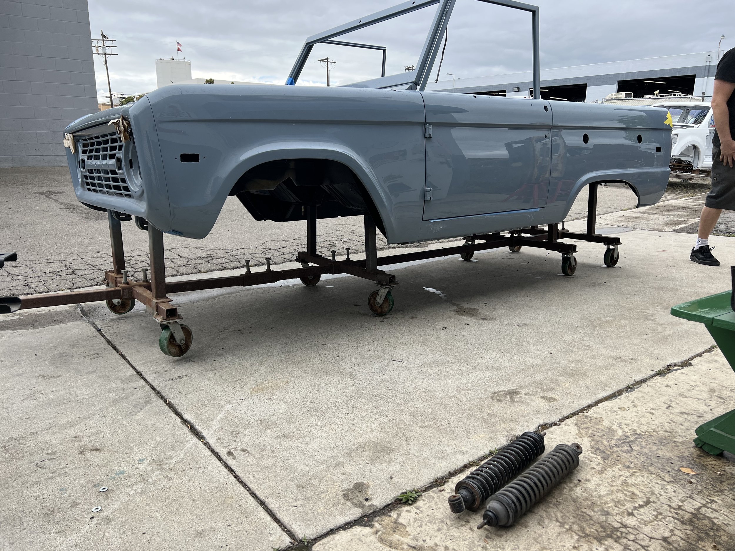 Patience is ready to hit the road and go to our sister body shop, shell be stripped down to bare metal, and then we tackle whatever we find. 