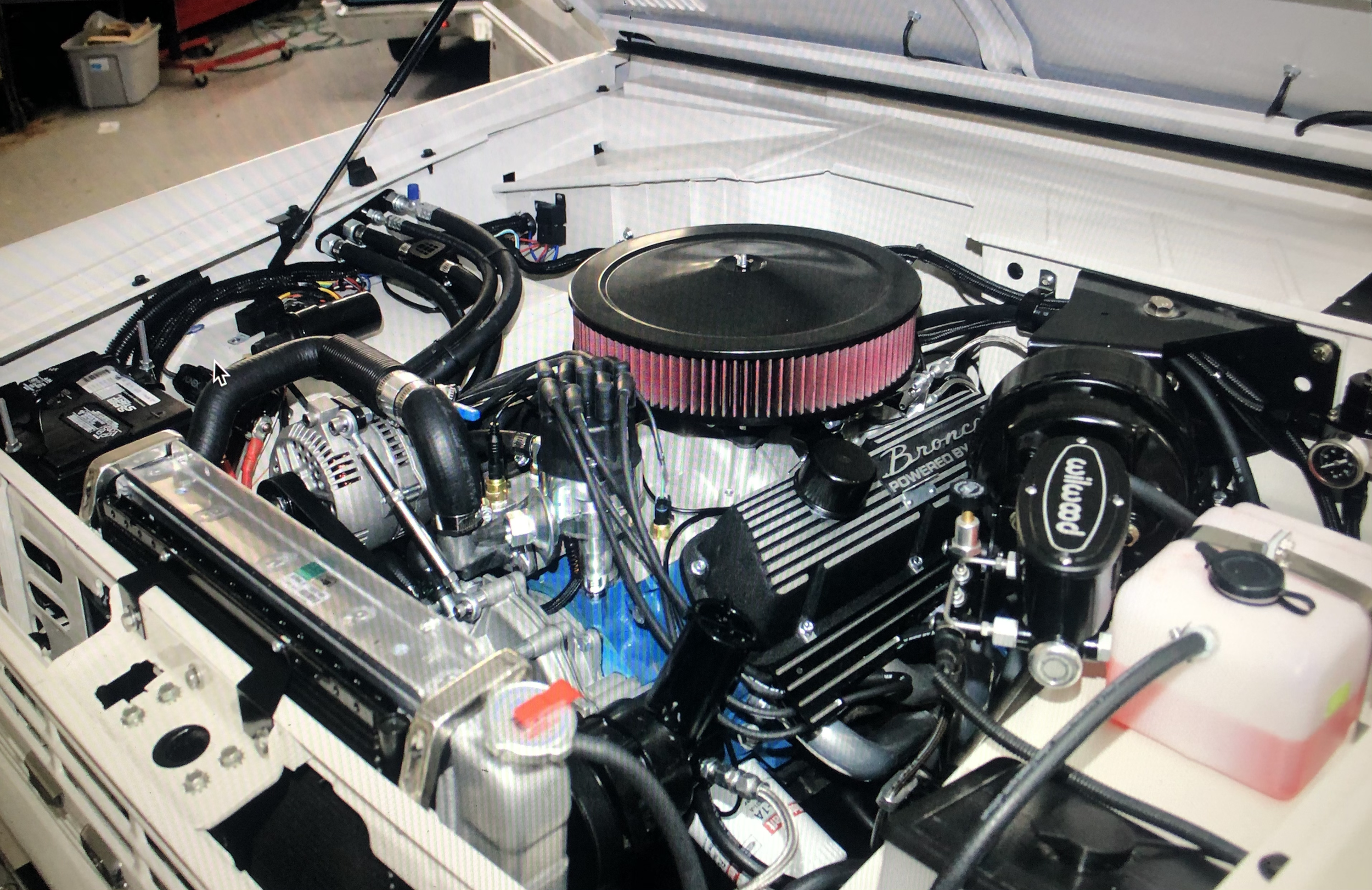 Blue Print Engine 306 Bronco Package w/Sniper EFI, Billet Distrubutor, March Performance Serpintine Drive, Aluminum Radiator, Wilwood Master & Vacuum Booster, Vintage Air AC w/Custom Installation, AOD, TransAdapter to Dana 20.