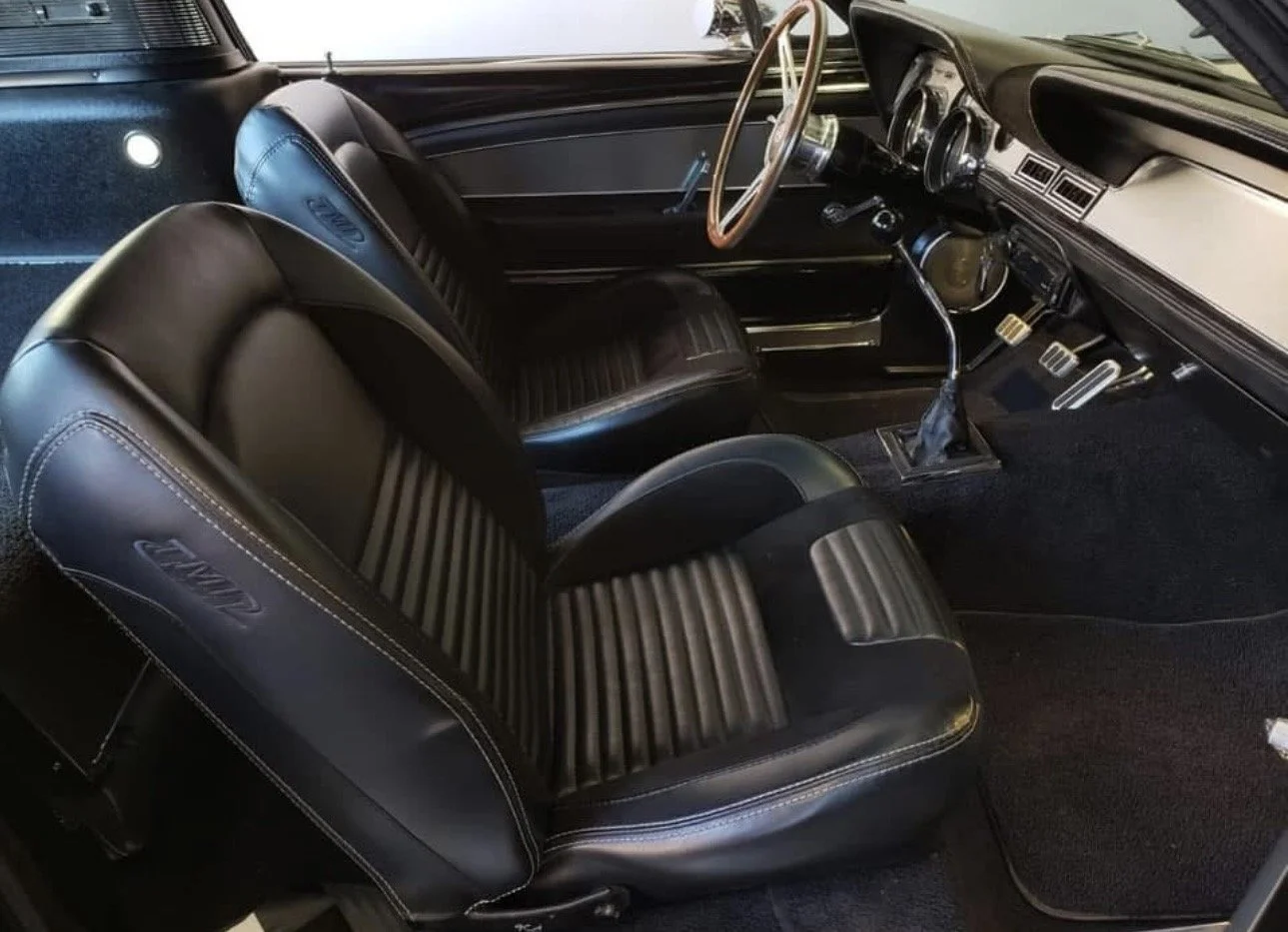Those TMI Sport Series seat are the perfect compromise between Shelby oem style seats and out right after market seats.  
