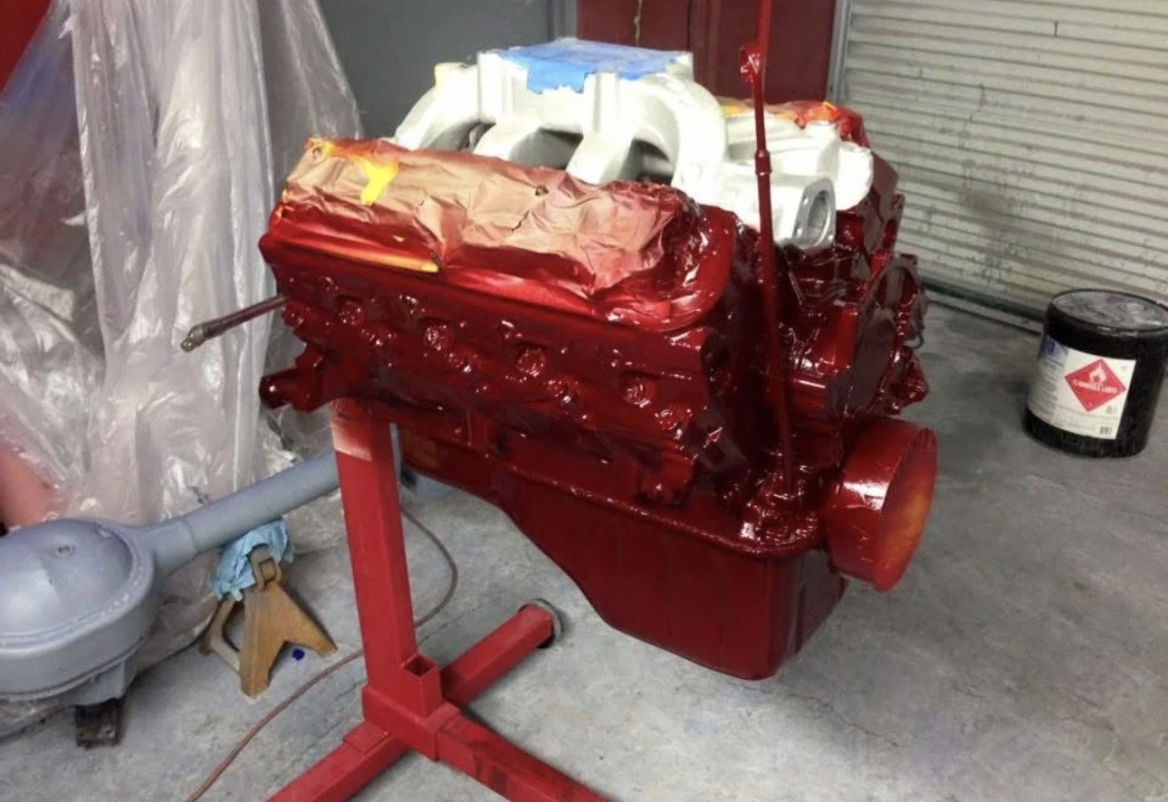 Painted 302 Engine ready for install 
