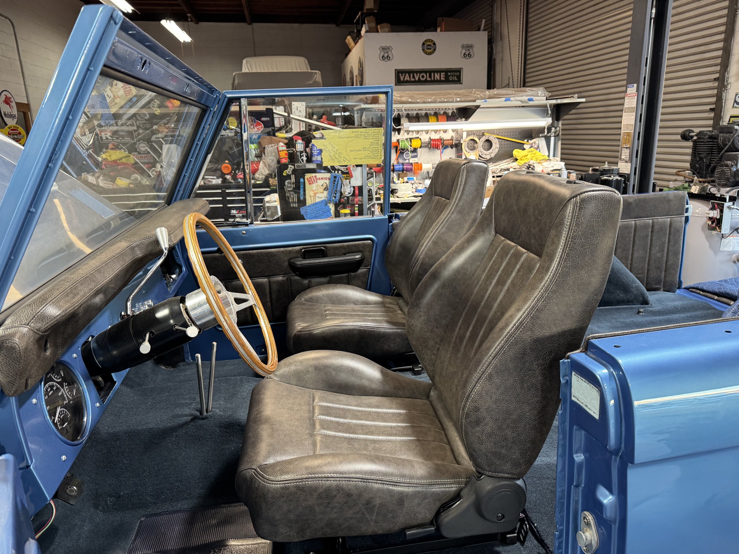 Initial dry fit of the interior. This is when we get to see the colors coming together