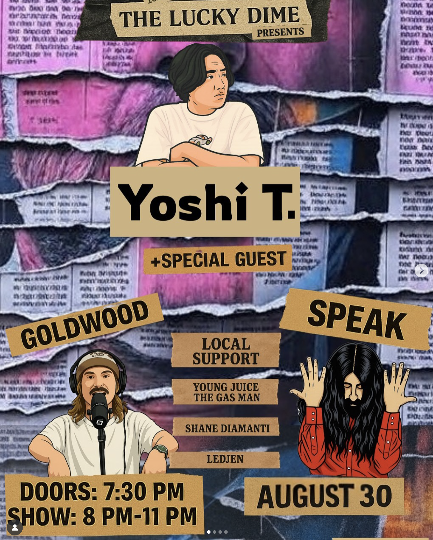 Yoshi T. / Goldwood / Speak / YJTGM / Shane Diamanti / Ledjen