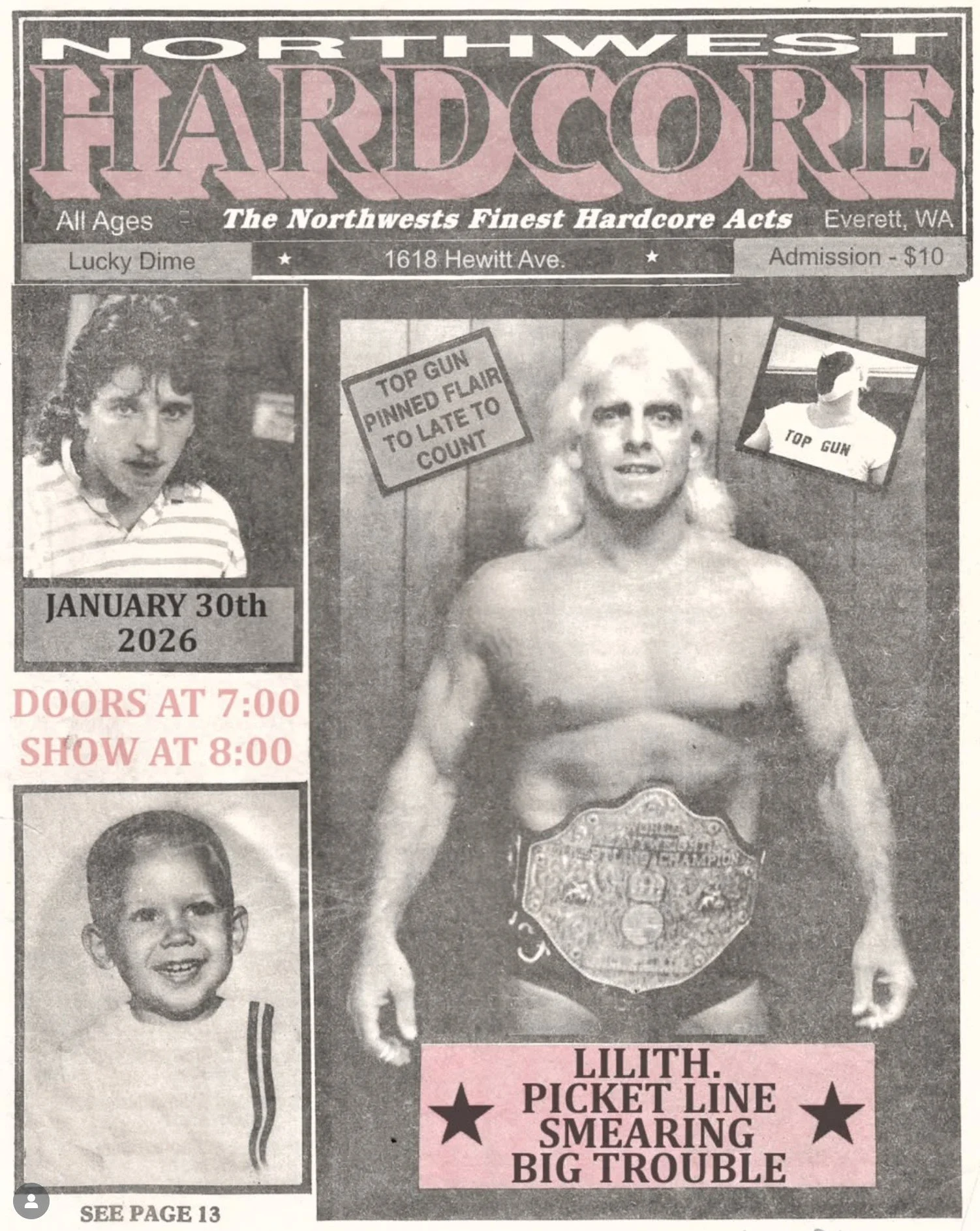 HC SHOW. Lilith / Picket Line / Smearing / Big Trouble