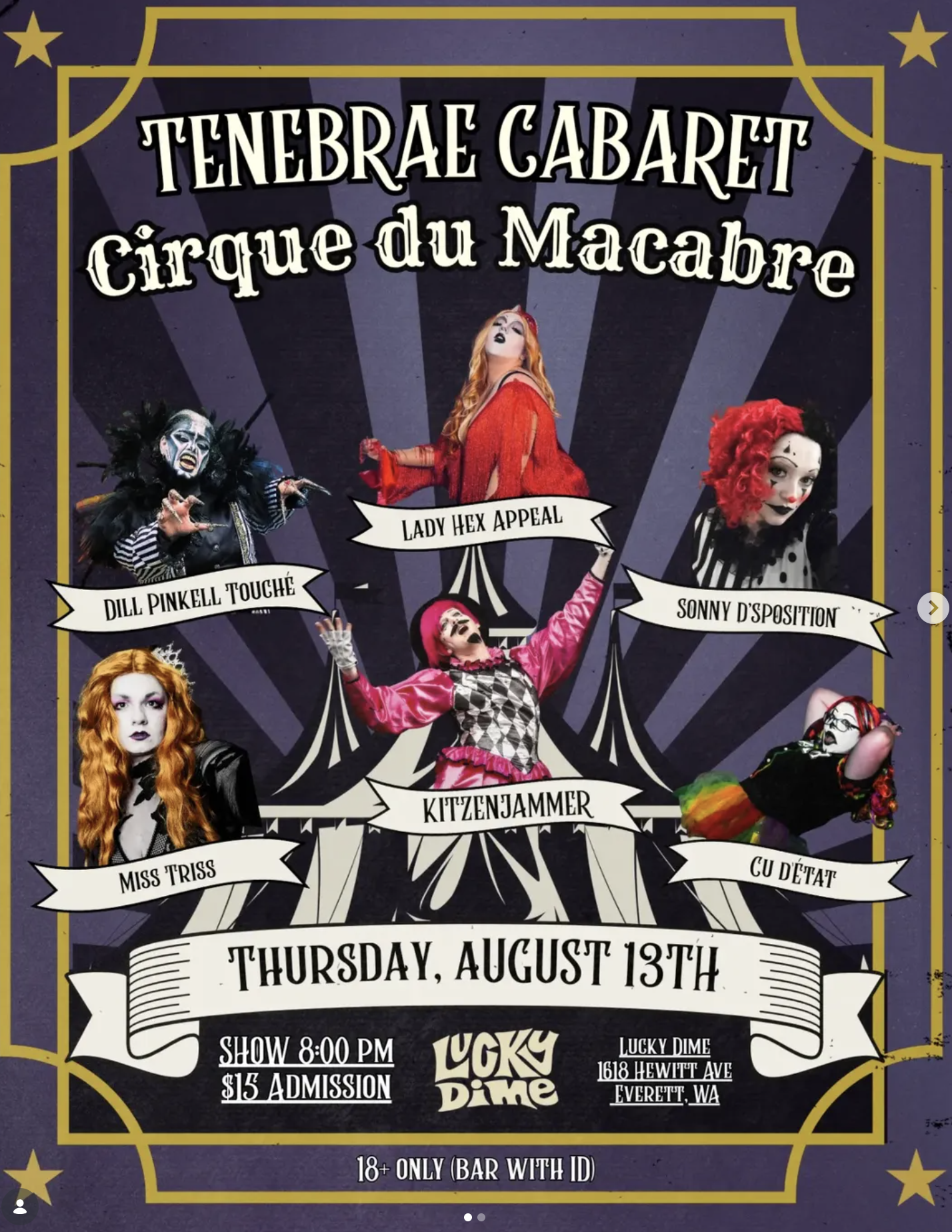 Tenebrae Cabaret "Cirque du Macabre"
