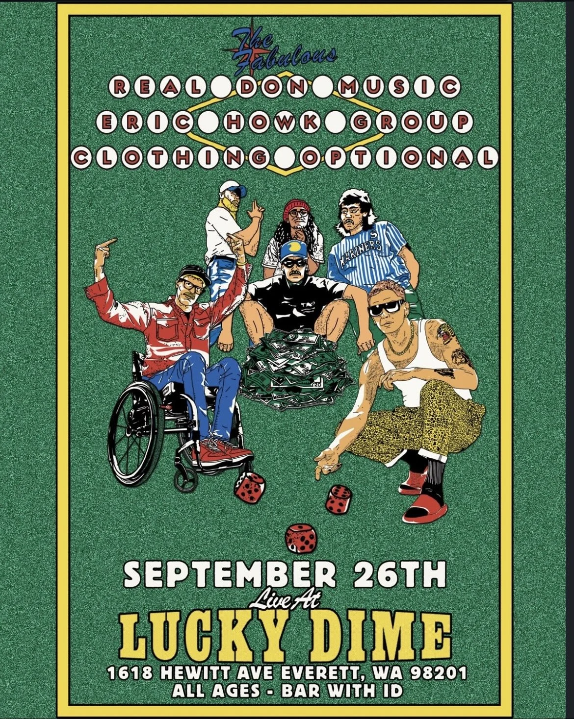 LIVE BANDS! Real Don Music / Eric Howk Group / Clothing Optional