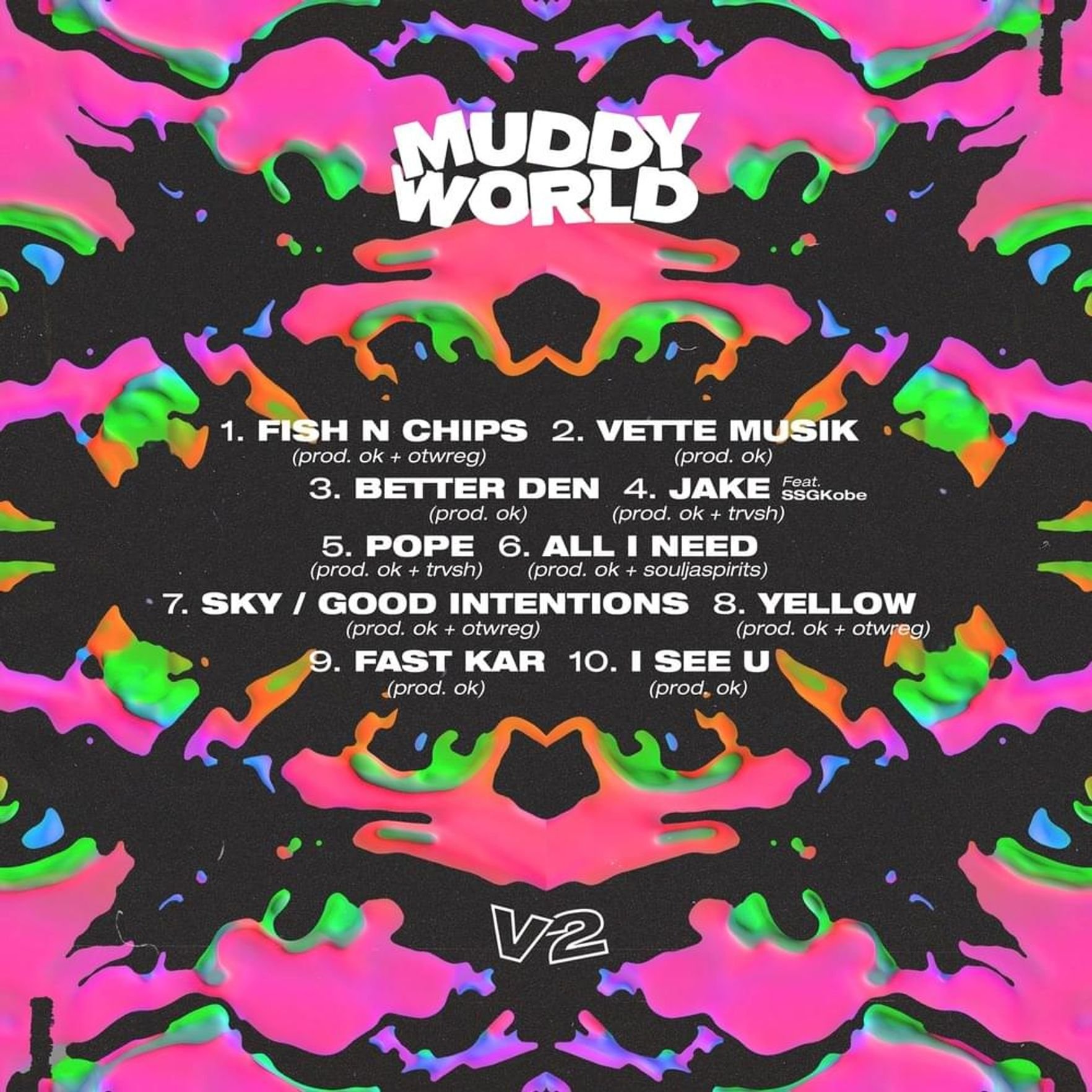 MuddyMya - MUDDYWORLD V2 Tracklist