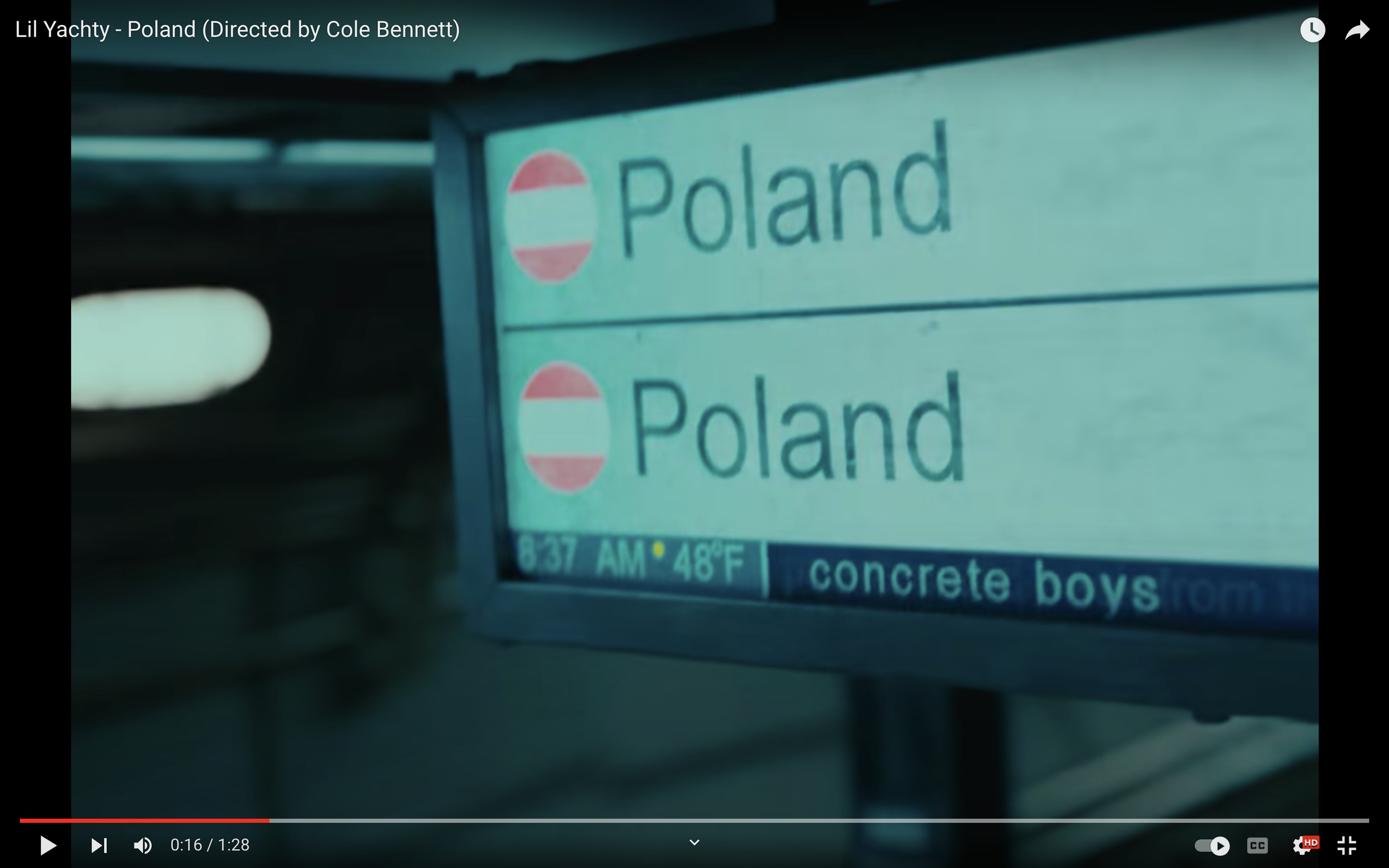 Lil Yachty - Poland Music Video Screenshot