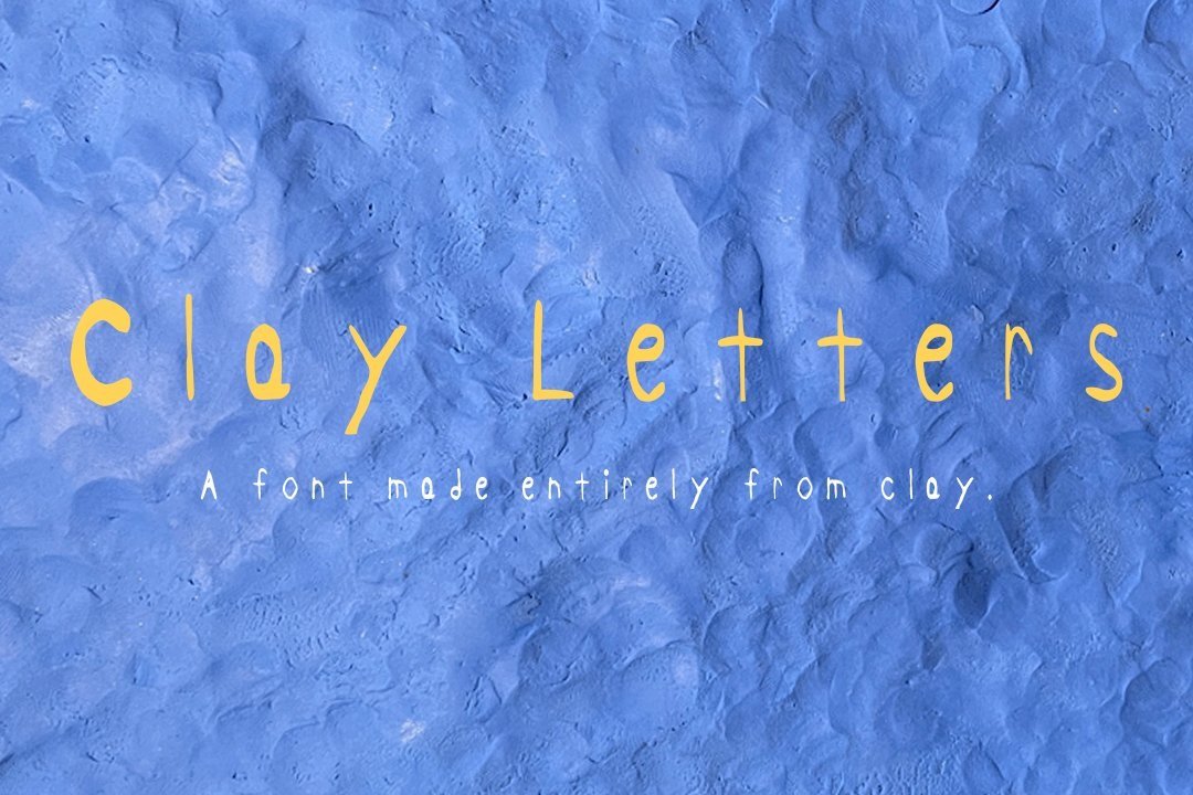 Clay Letters Font