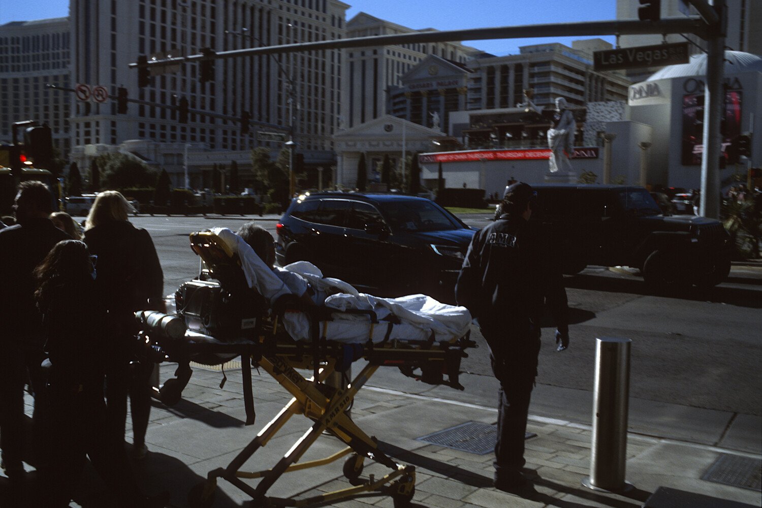 Man on stretcher — Las Vegas, Nevada