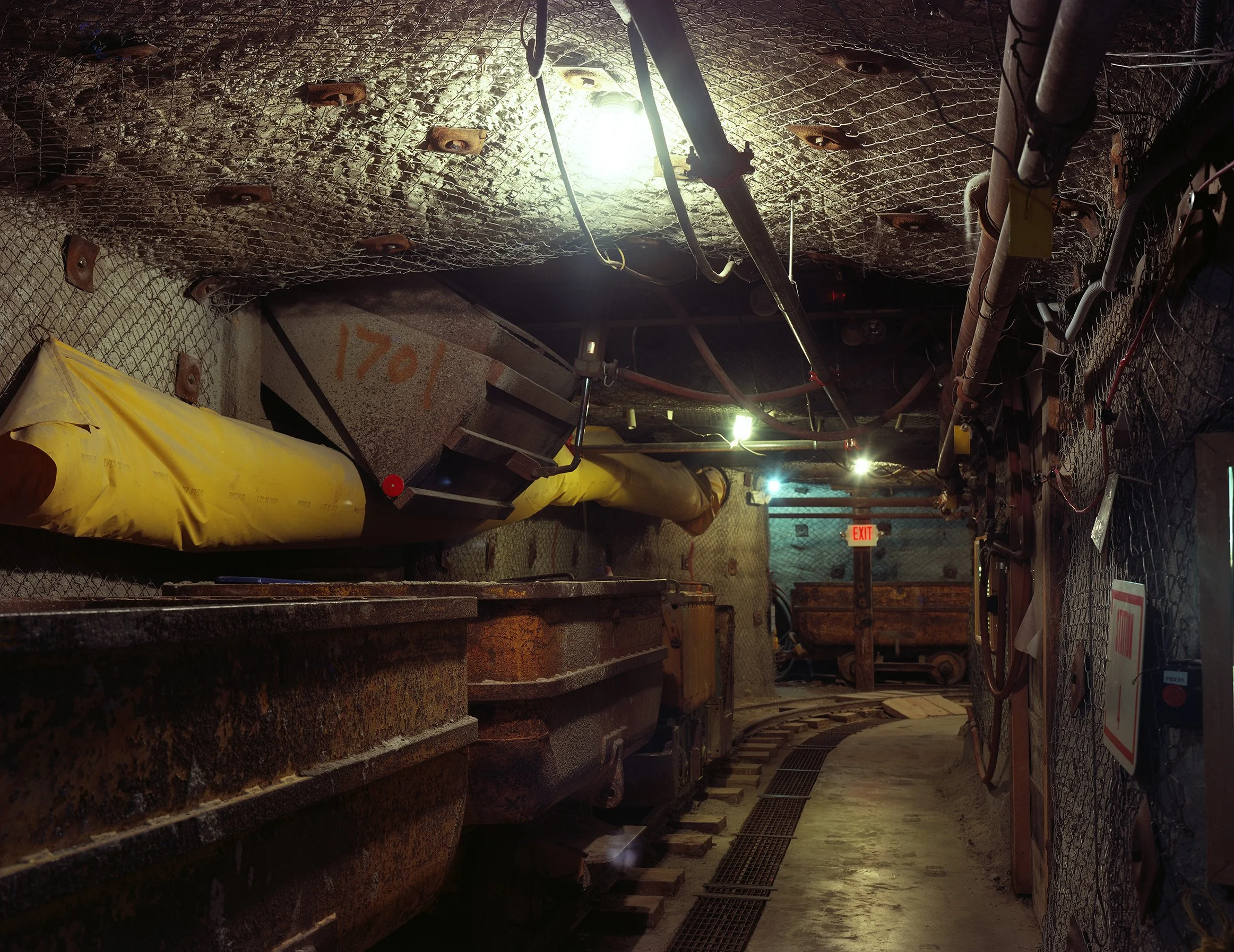 Ore train cars, Uranium Mine Museum, Grants, New Mexico