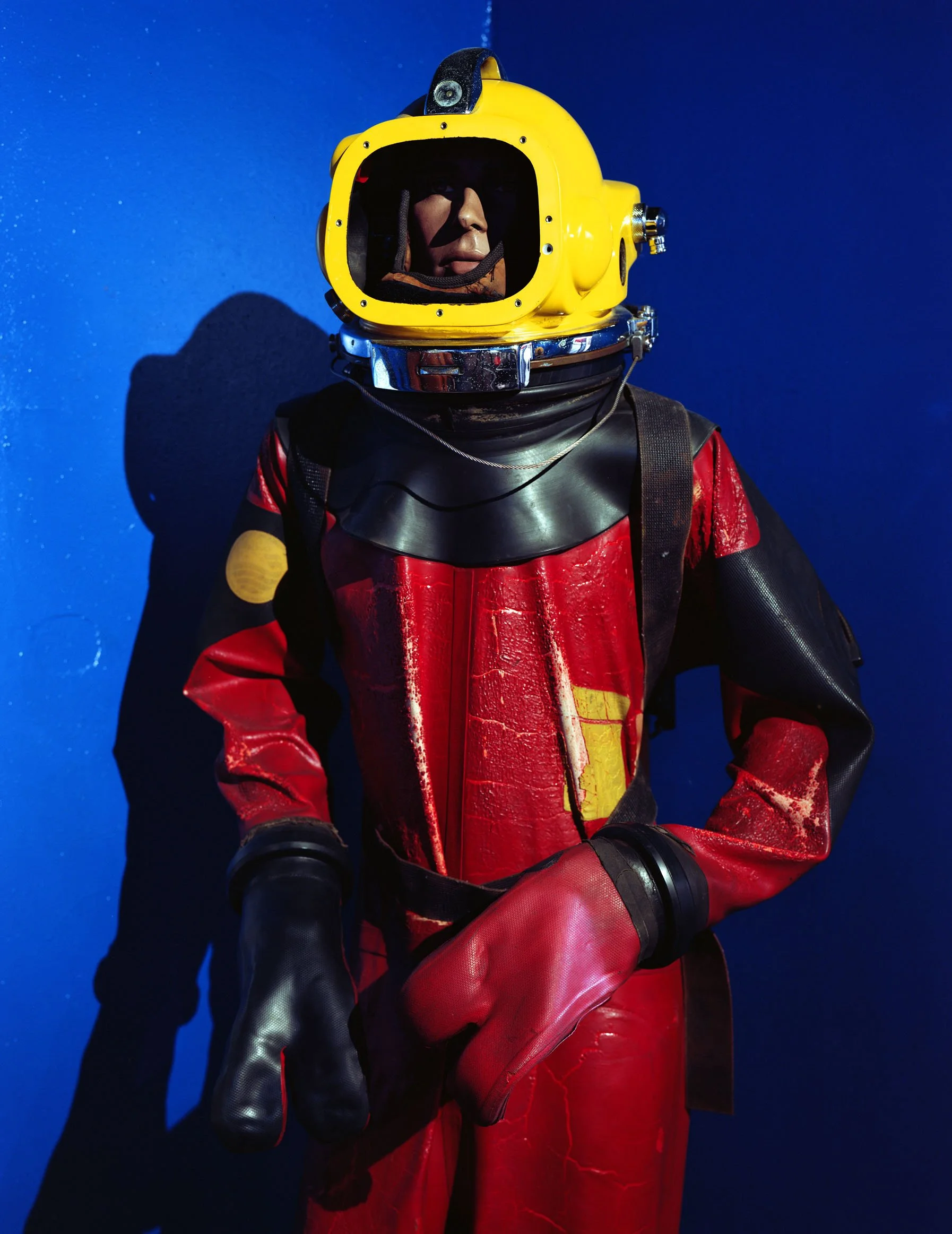 Oil worker's SCUBA suit, Galveston, Texas