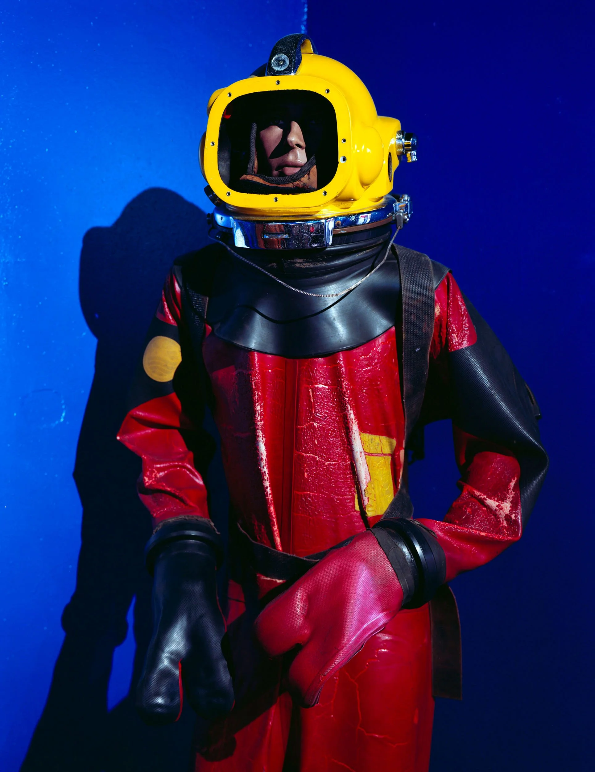 Oil worker's SCUBA suit, Galveston, Texas