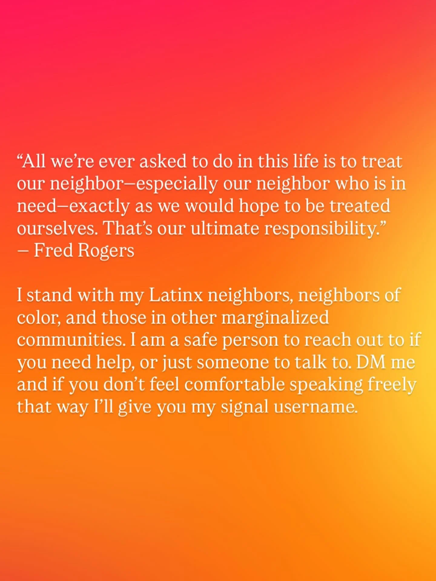 #kindnessiseverything #standbyyourneighbor #abolishice #spreadlovenothate #supportdiversity