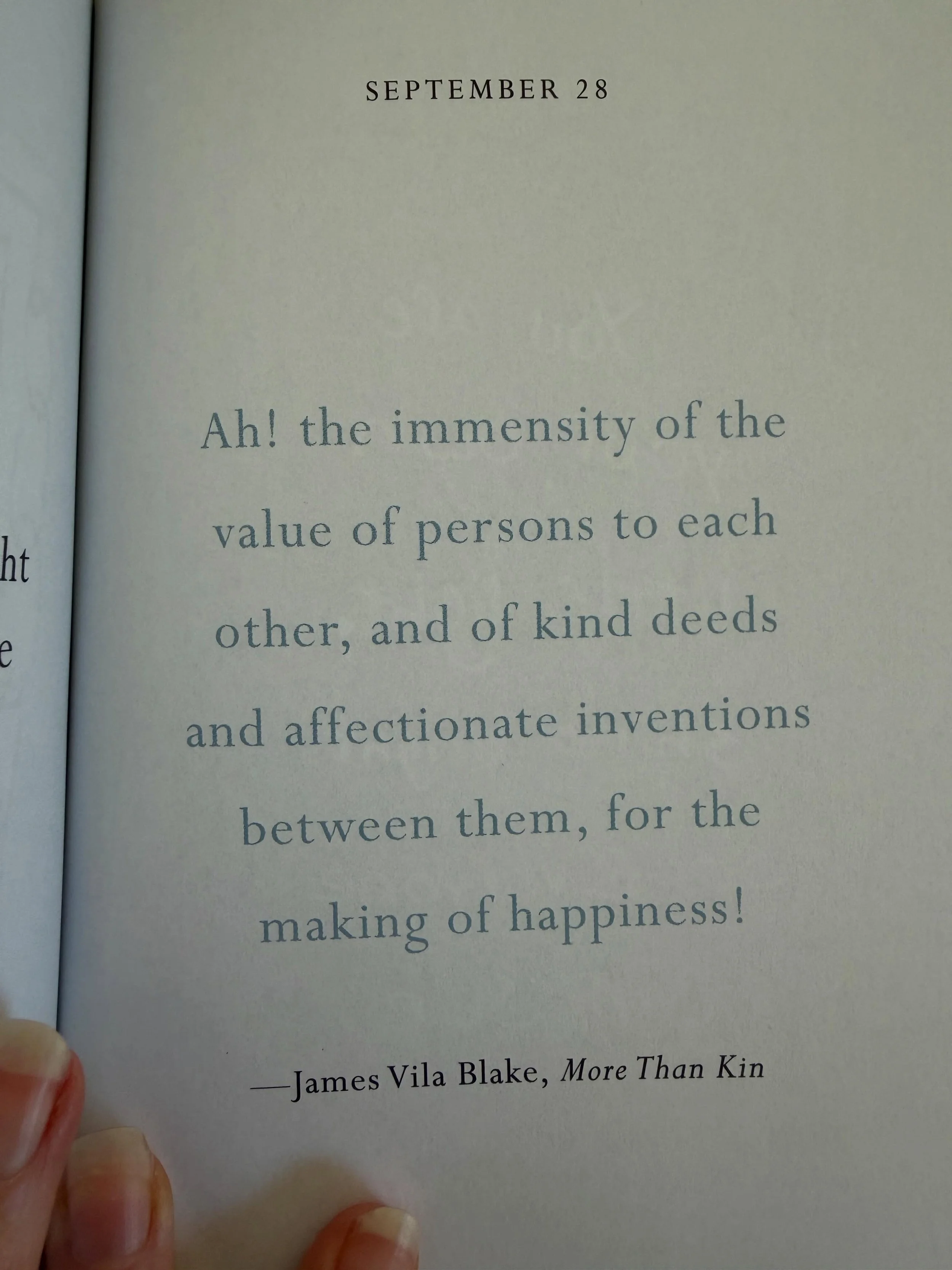 A friend of mine recently recommended reading Wonder, by R.J. Palacio. I bought the companion book, 365 Days of Wonder: Mr. Browne&rsquo;s Book of Precepts. Today&rsquo;s is just the reminder I needed of my own power to positively influence the lives