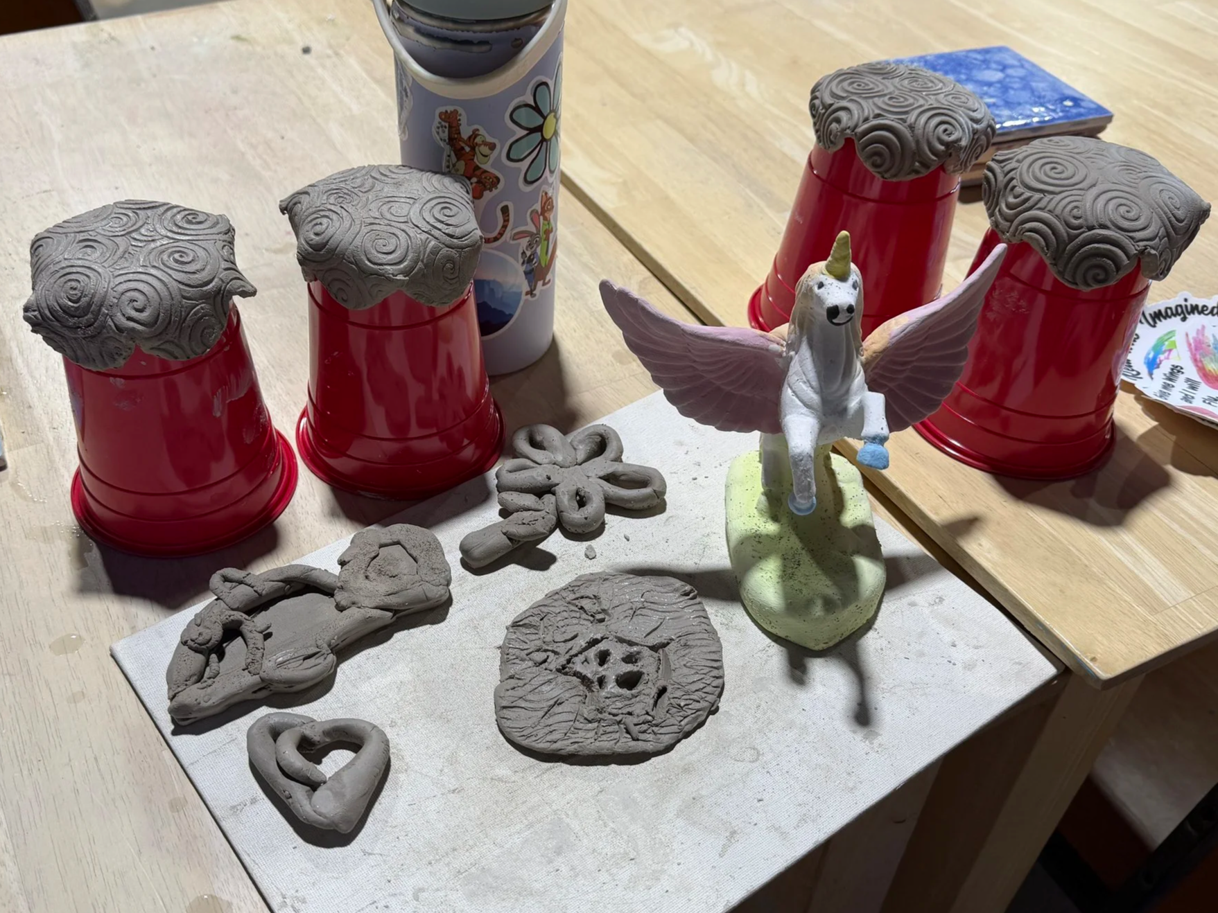 Creations made of clay