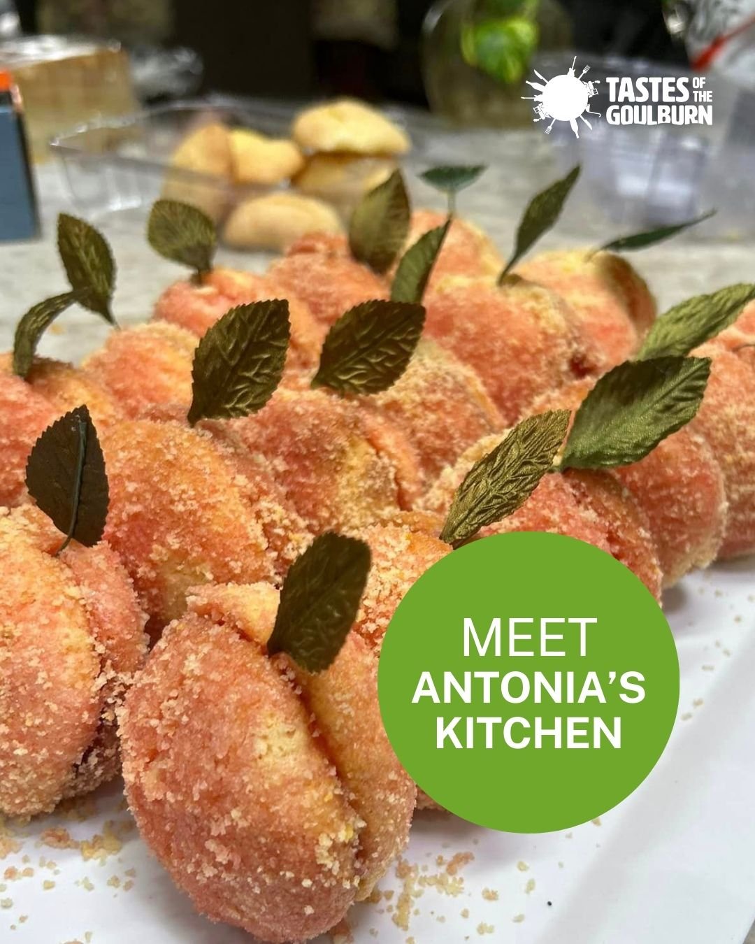 🍝🍰 Warm up with the rich flavors of Antonia's Kitchen at Tastes of the Goulburn on Saturday, 27 April! 

From hearty lasagna to vegetarian options and a sweet variety of Italian biscuits and desserts, including gluten-free choices, there's somethin