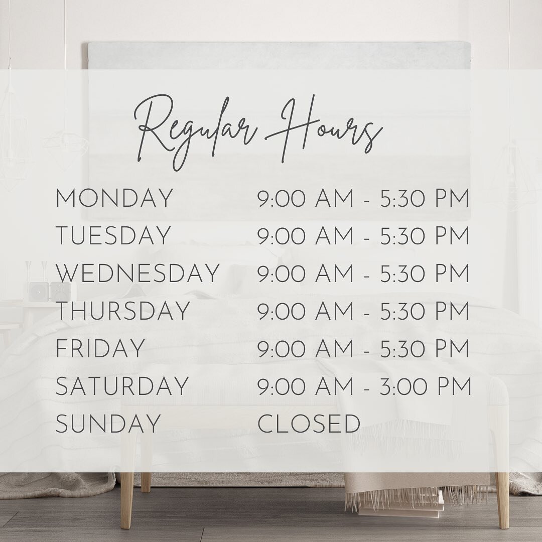 Back to regular hours! We are no longer open on Sundays.

Soak up those last days of summer!☀️